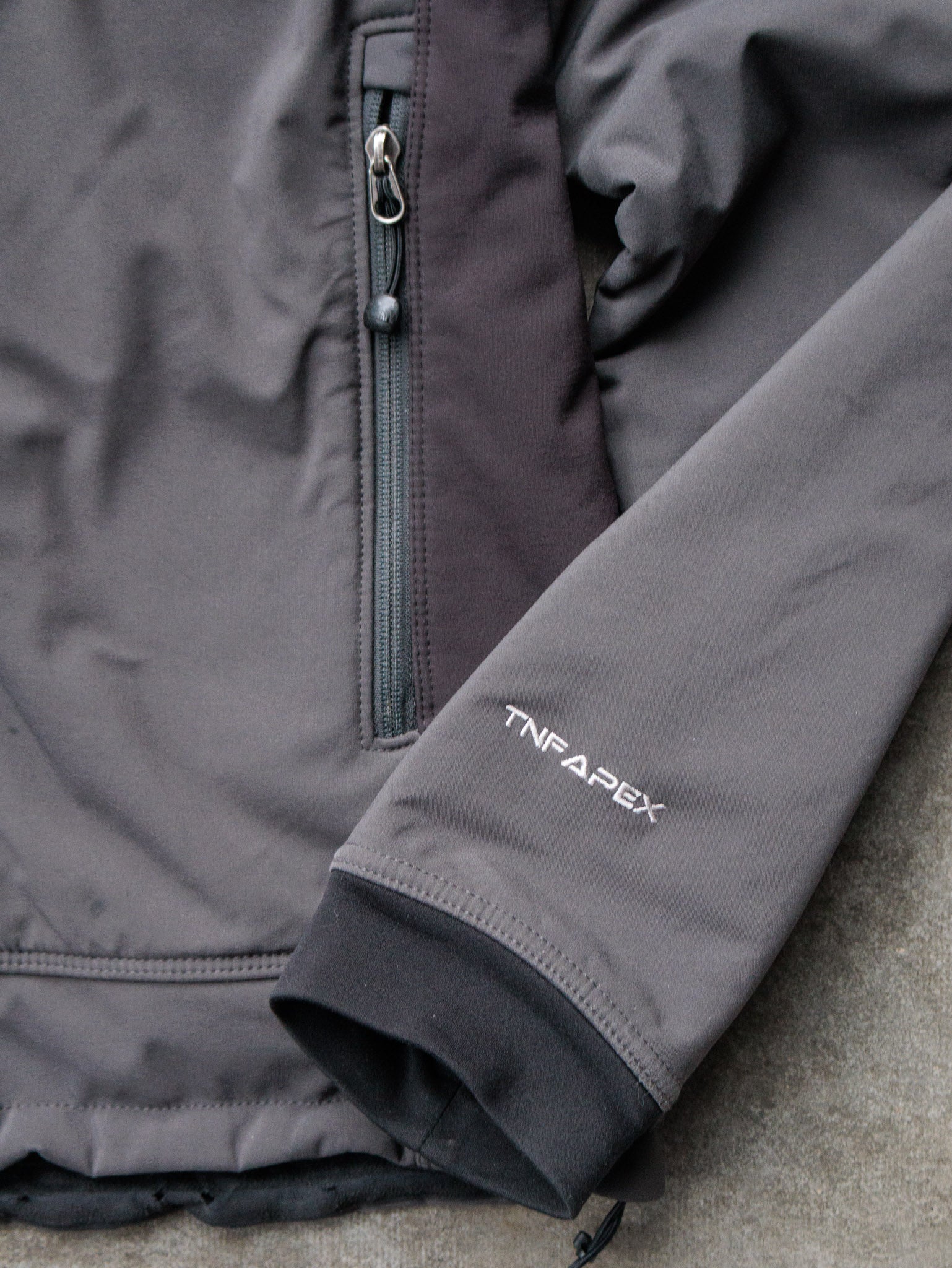 Vintage Grey The North Face Fleece-Lined Softshell Jacket (M)