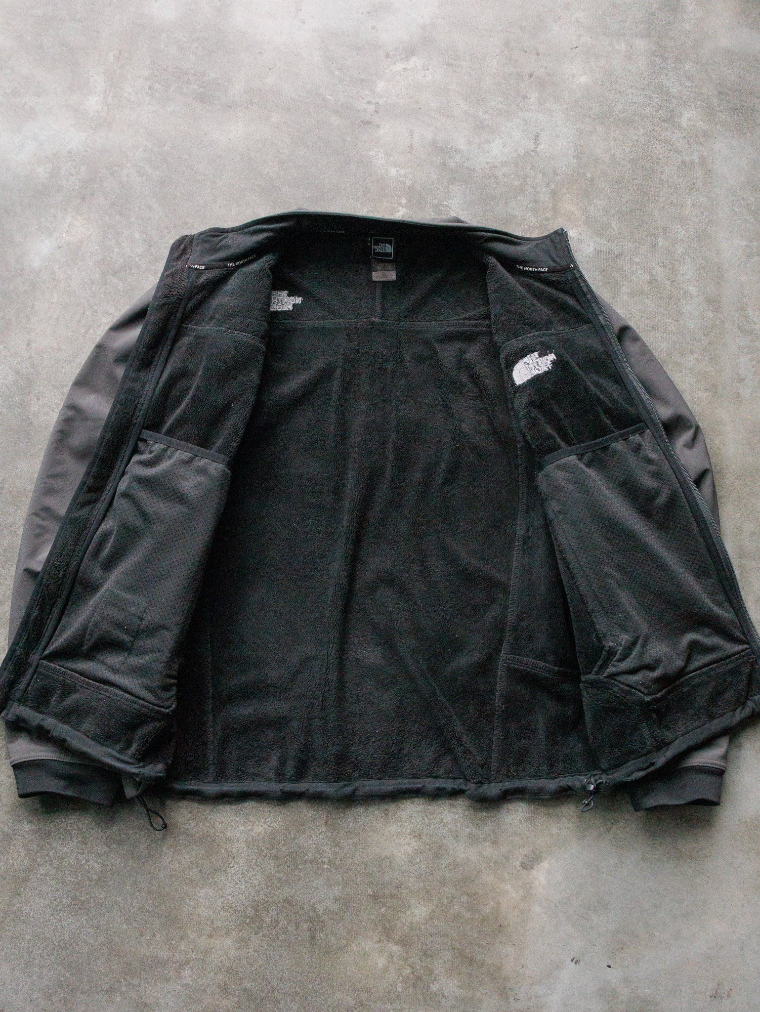 Vintage Grey The North Face Fleece-Lined Softshell Jacket (M)
