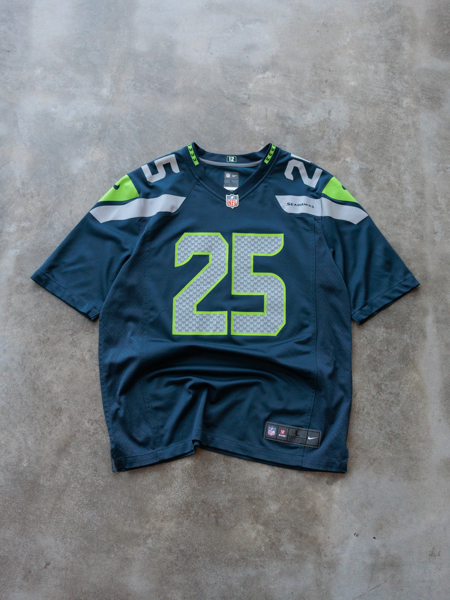 Vintage Navy Nike Seattle Seahawks Sherman Jersey (L)
