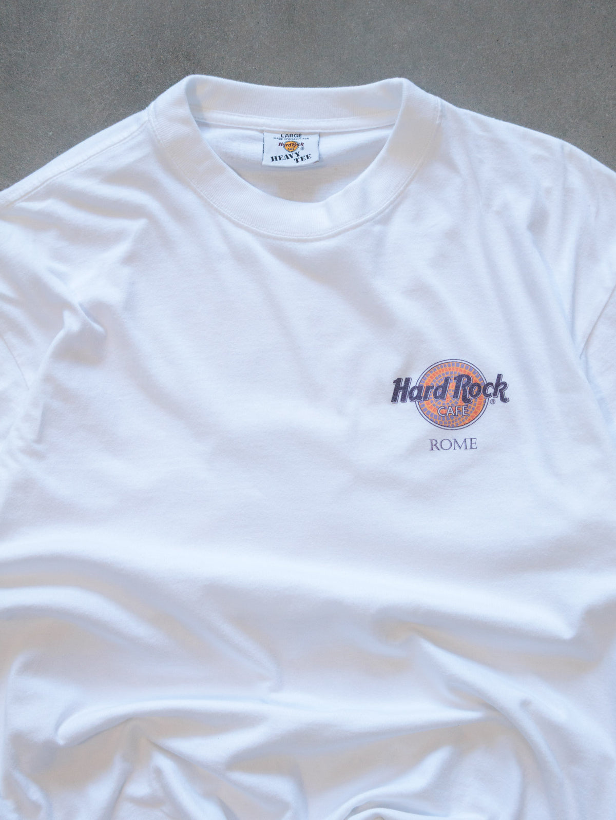 Vintage White Hard Rock Cafe Rome Tee (L)