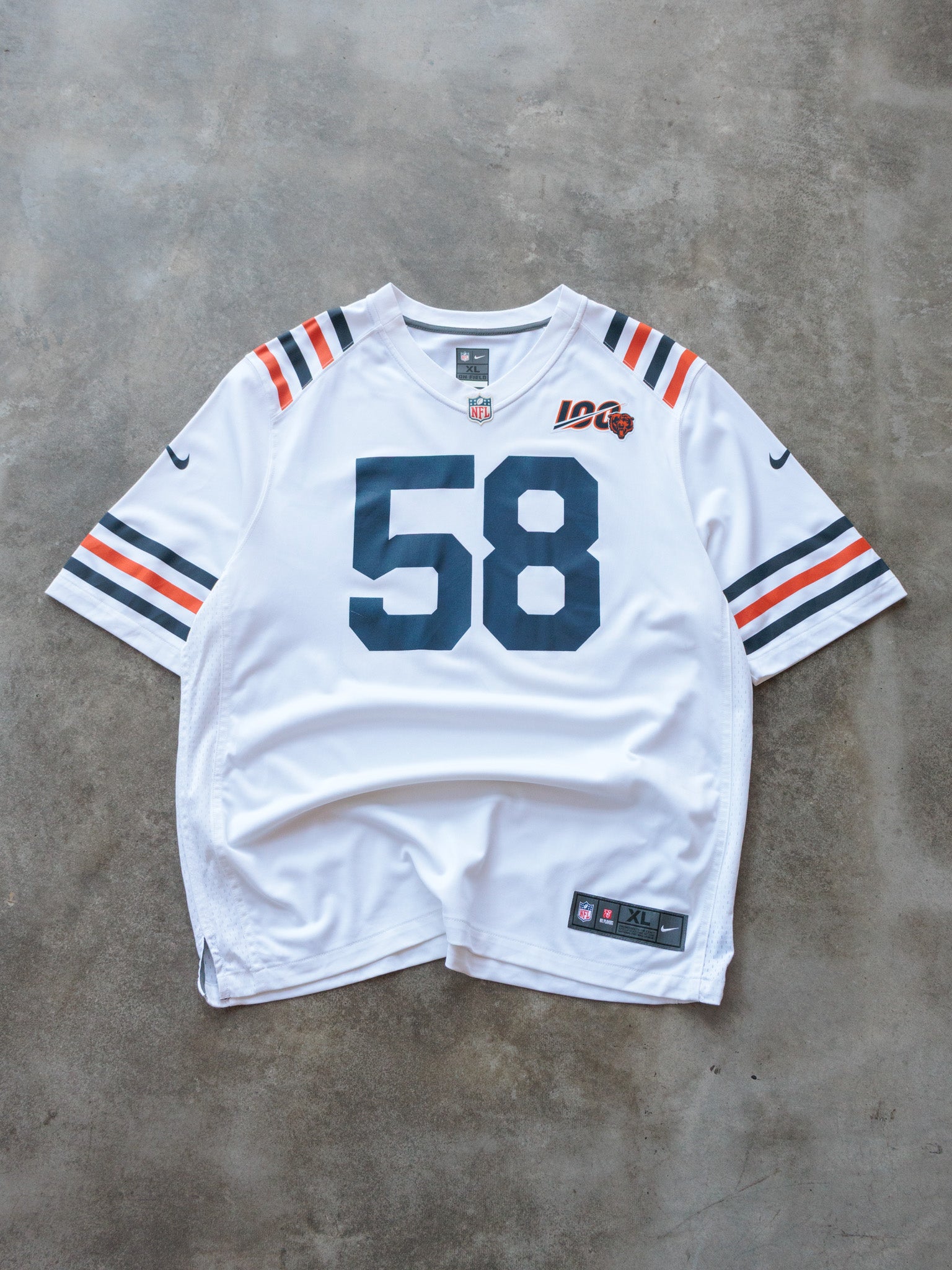 White Nike Chicago Bears Smith Jersey (XL)