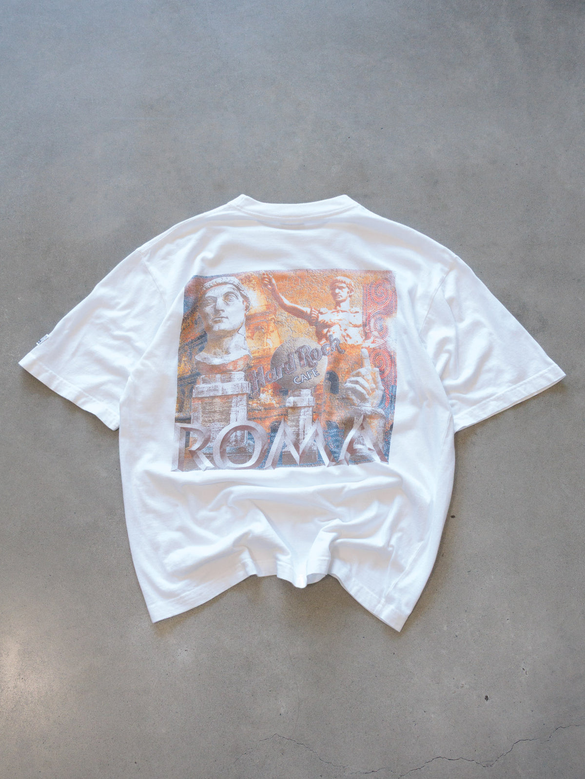Vintage White Hard Rock Cafe Rome Tee (L)