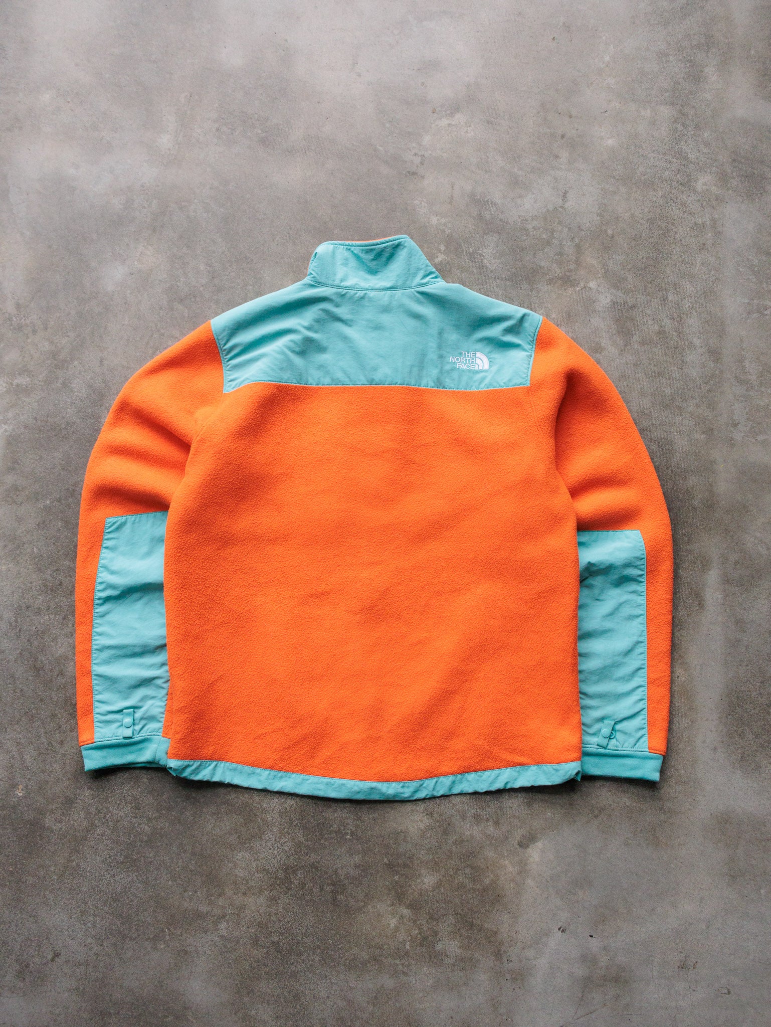 Vintage Orange & Teal The North Face Denali Fleece Jacket (M)