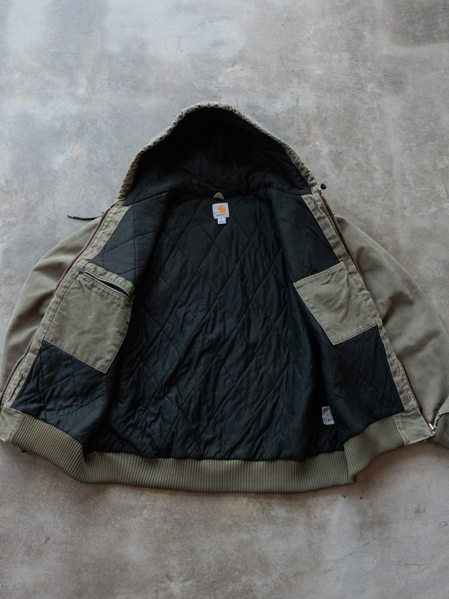 Vintage Carhartt J130 ARG 'Army Green' Active Jacket (XL)