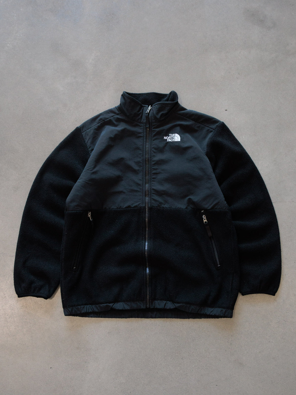 Vintage Black The North Face Fleece Jacket (18-20Y)