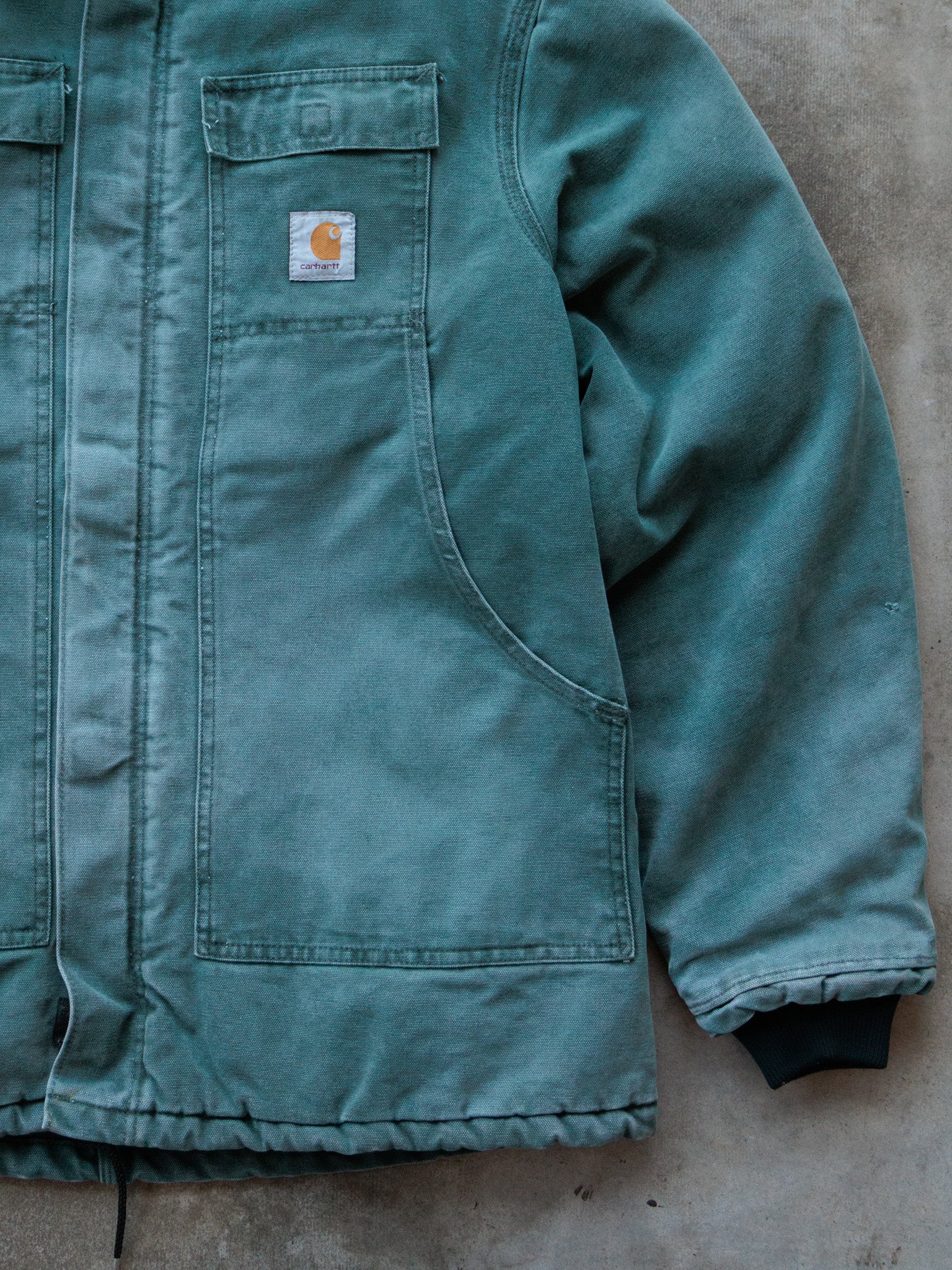 Vintage 90s Carhartt C26 HTG 'Hunter Green' Traditional Coat (L)