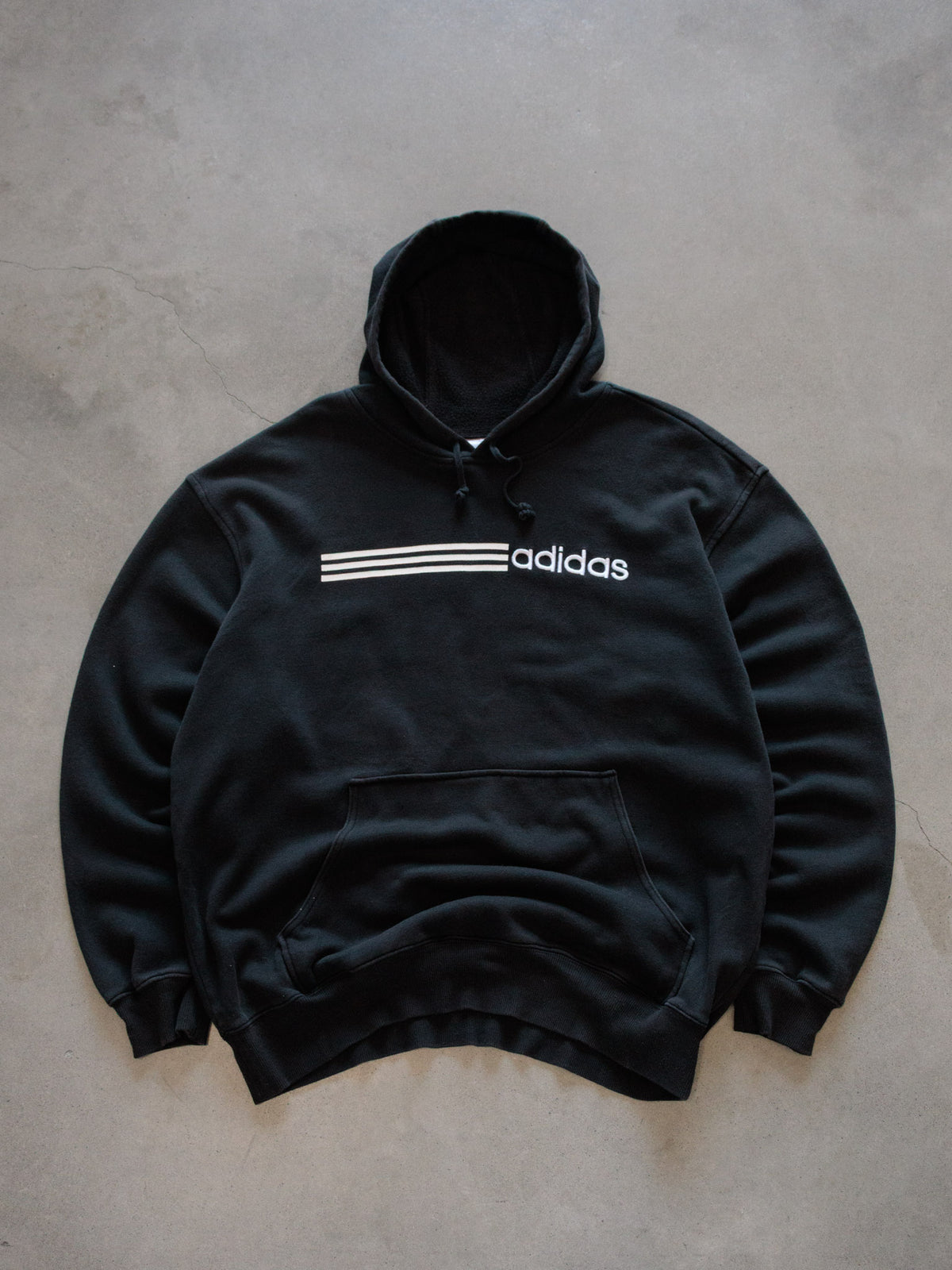 Vintage 00s Black Adidas Hoodie (L)