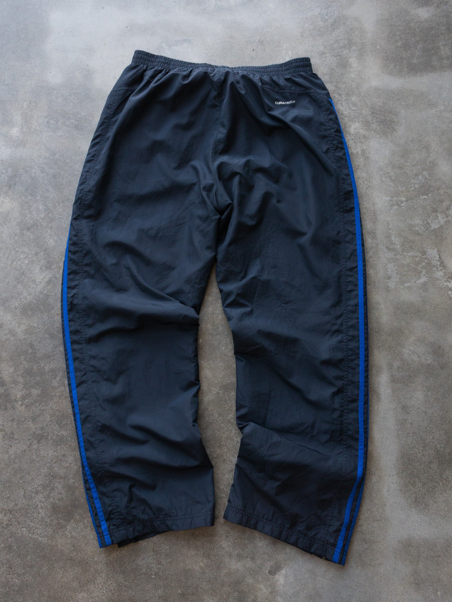 Vintage 00s Navy & Blue Adidas Track Pants (XL)
