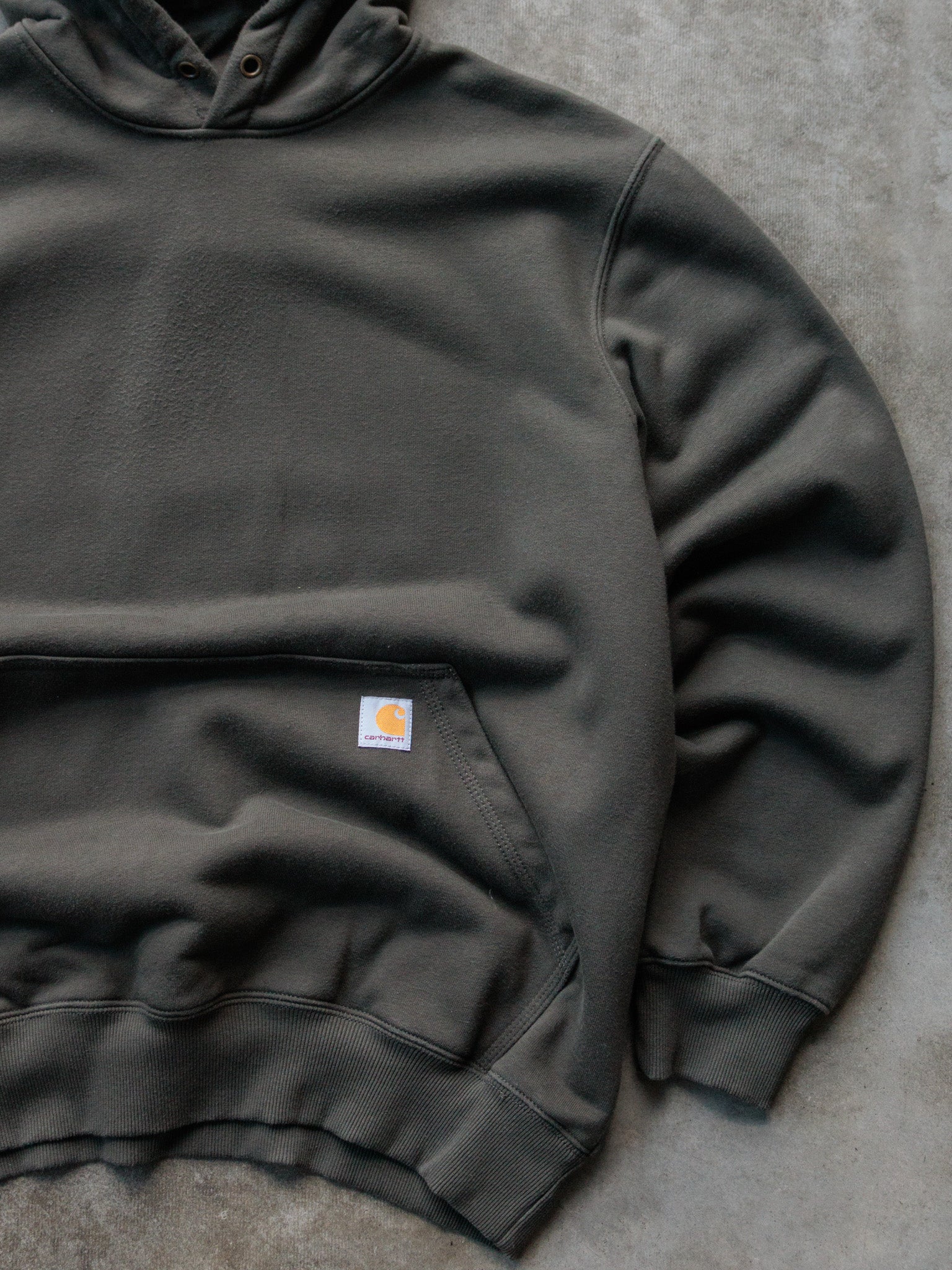Vintage Green Carhartt Hoodie (L)