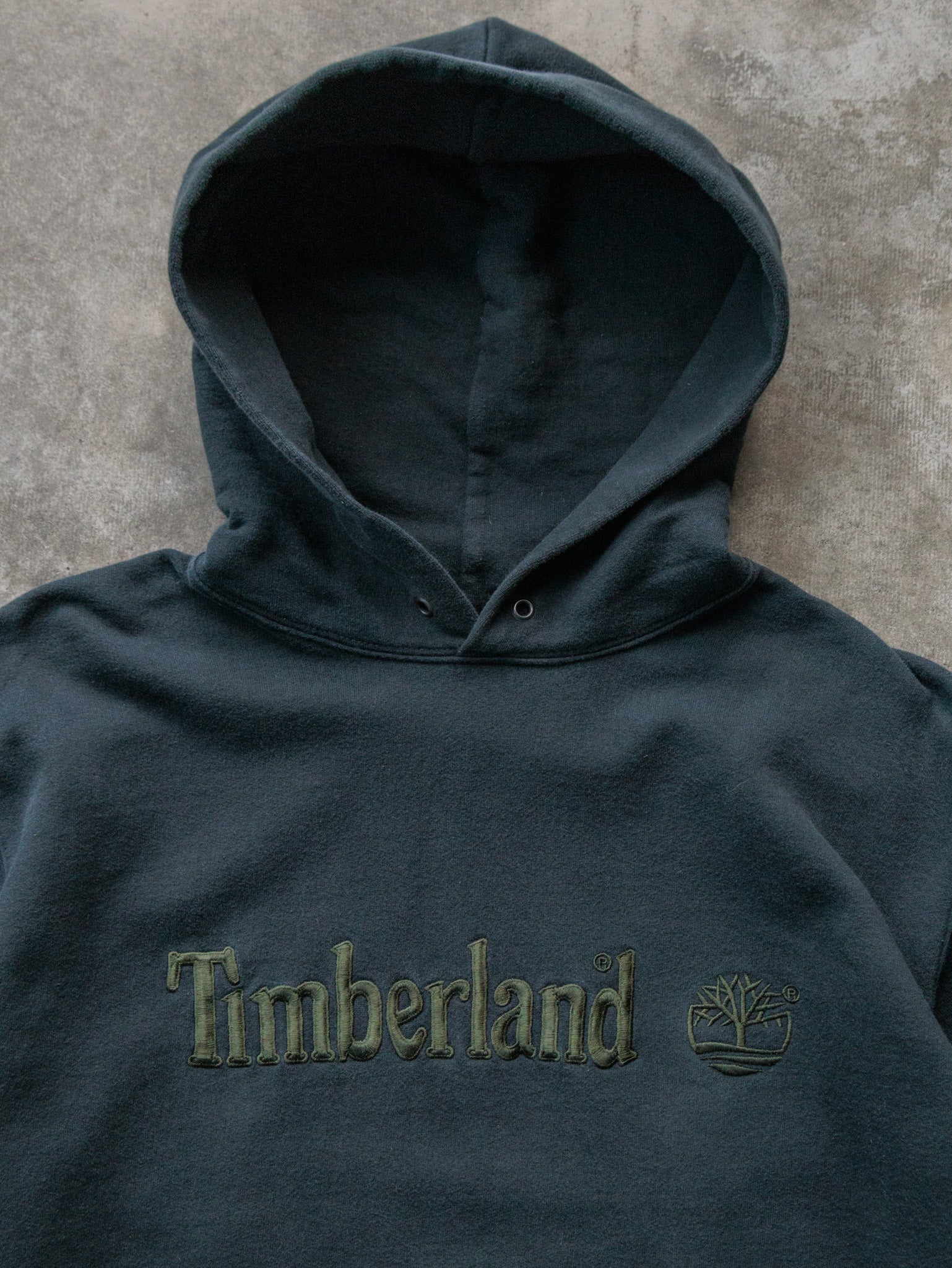 Vintage Green Timberland Weathergear Hoodie (M)
