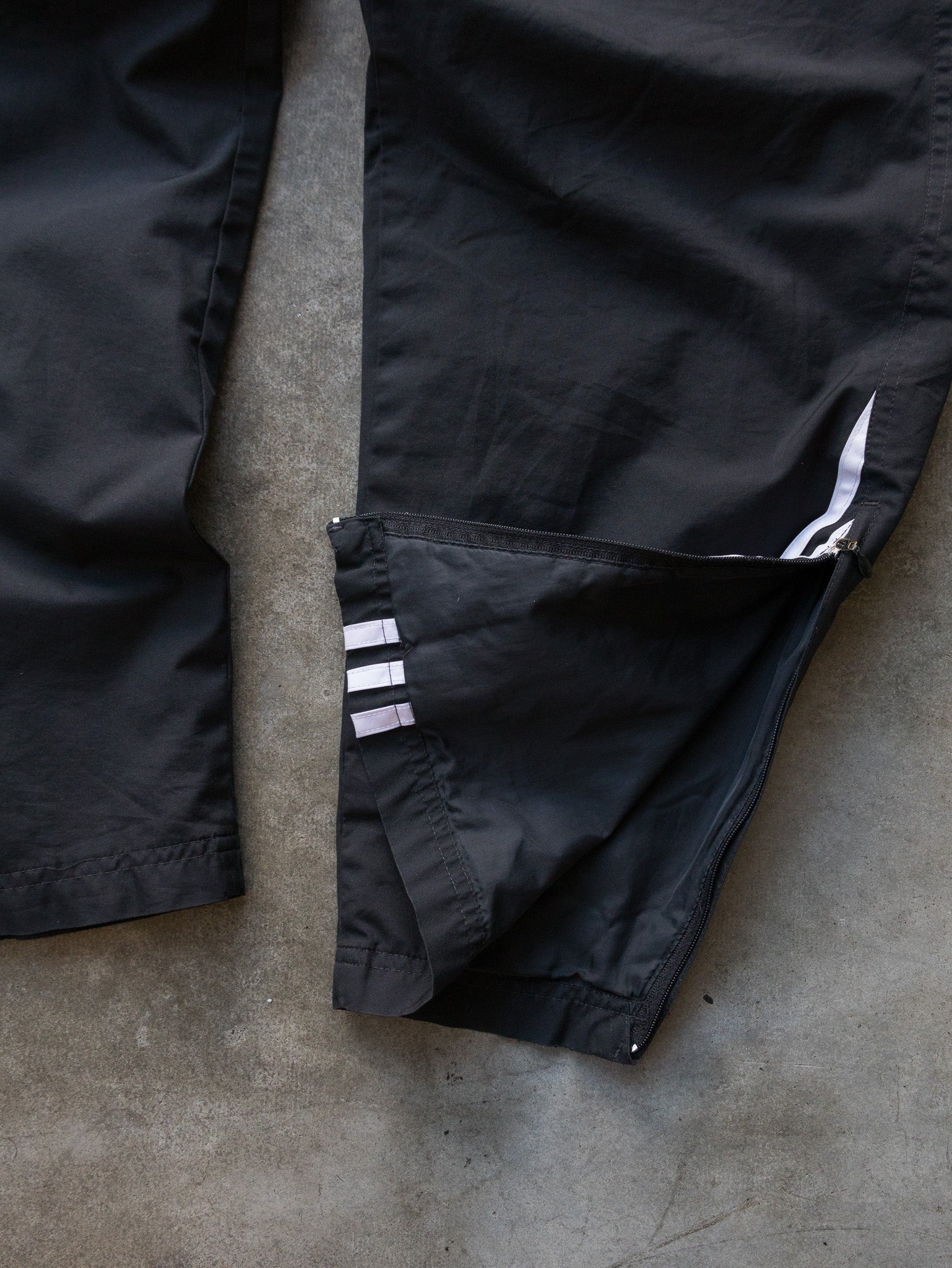 Vintage 00s Black & White Adidas Track Pants (L)