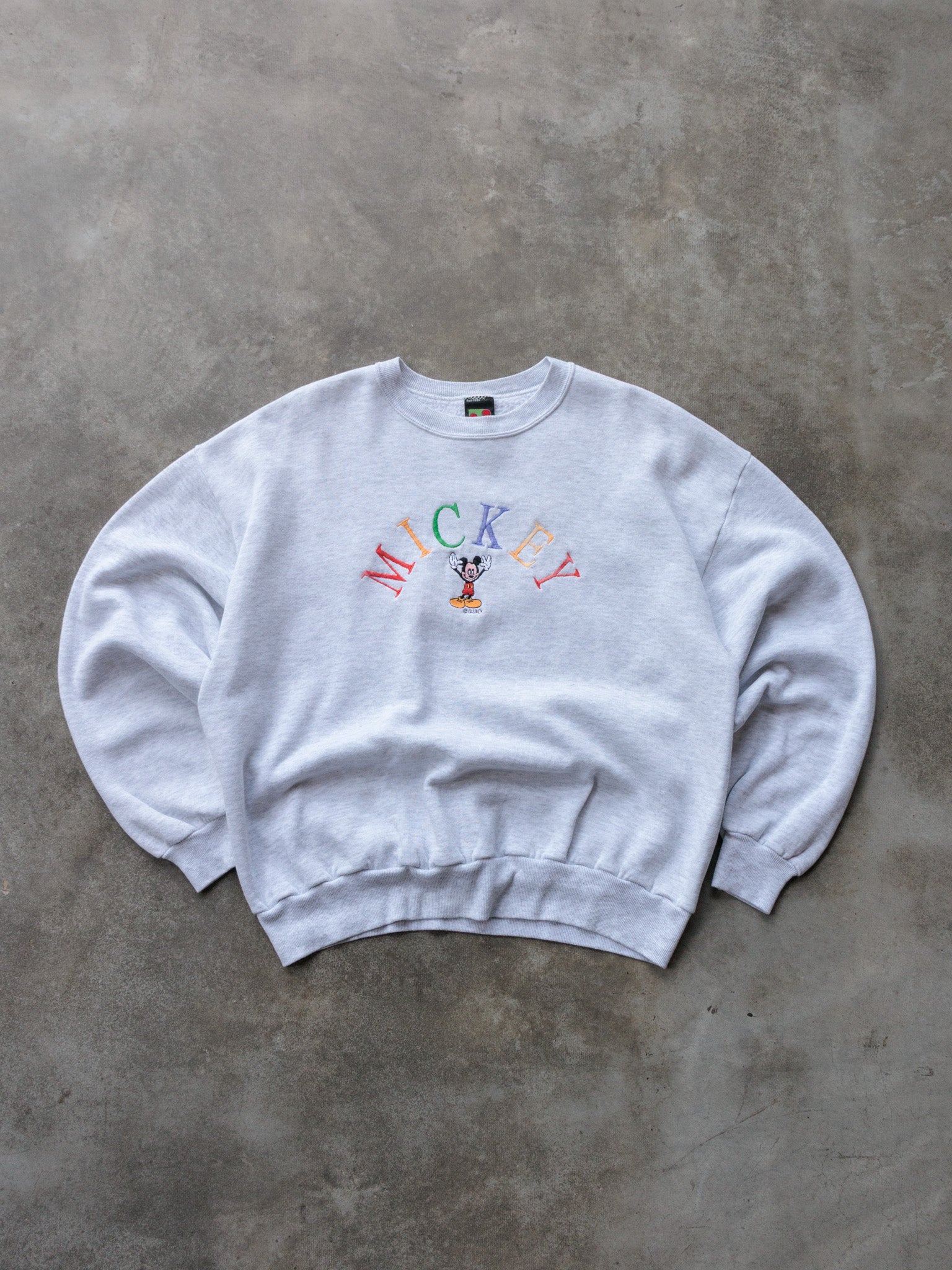 Vintage 90s Grey Disney Mickey Mouse Sweatshirt (-)