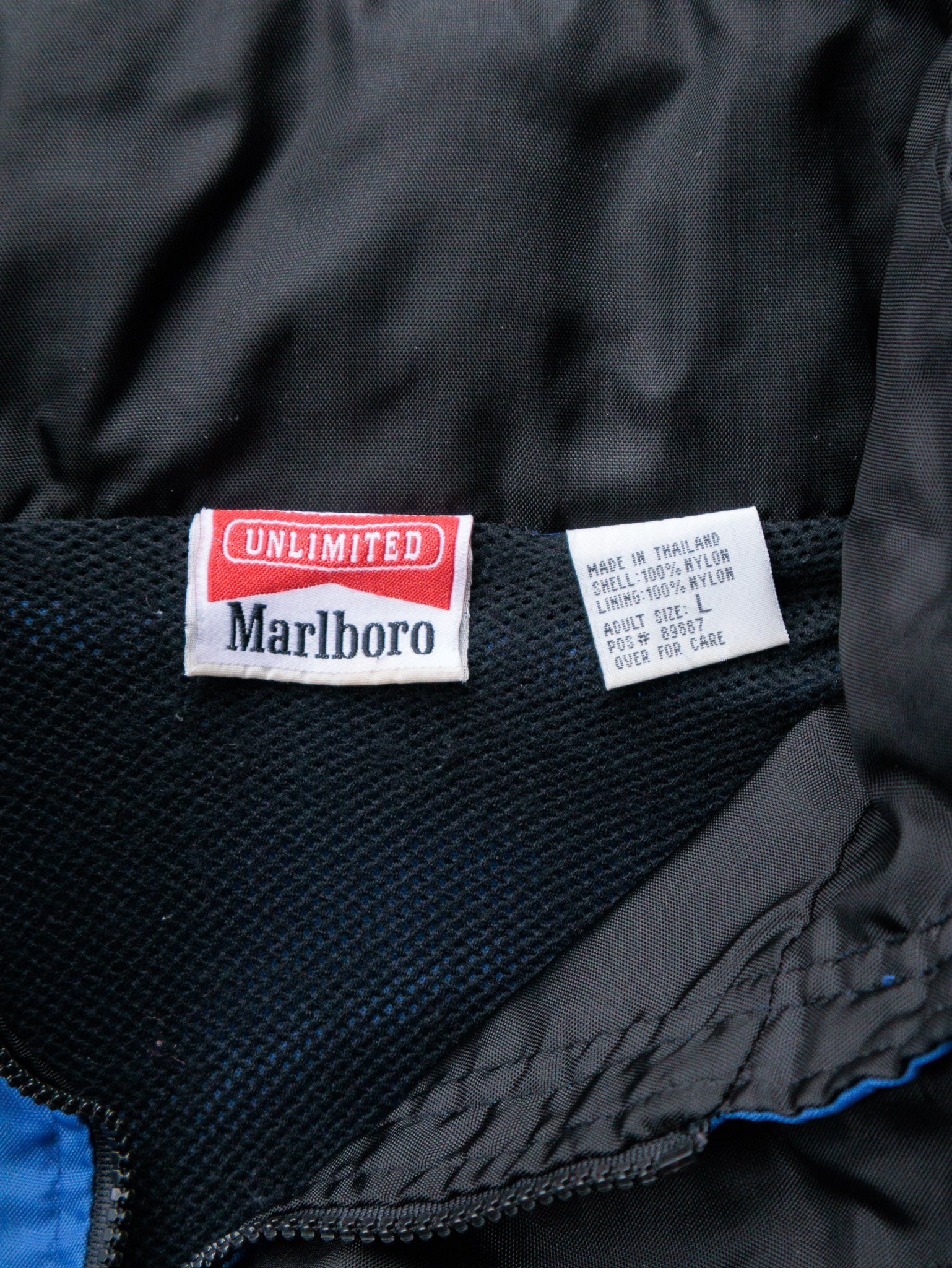 Vintage 90s Blue Marlboro Unlimited Windbreaker (L)