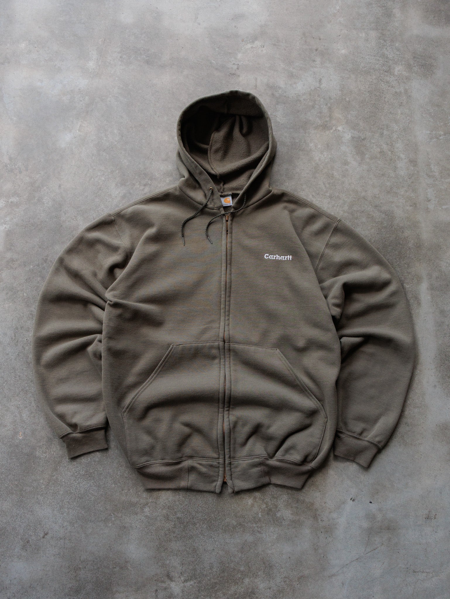 Vintage Green Carhartt Zip Hoodie (-)