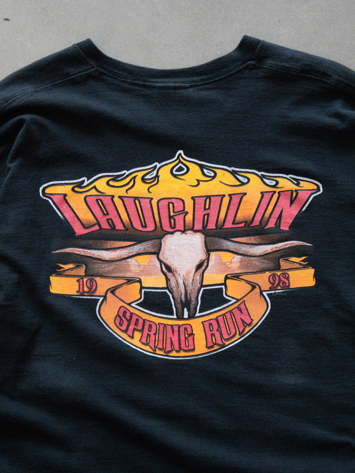 Vintage 1998 Black Laughlin Spring Run Tee (2XL)
