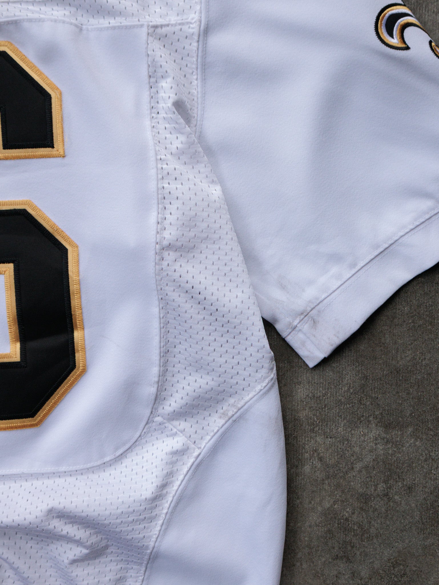 White Nike New Orleans Saints Lance Moore NFL Jersey (L)
