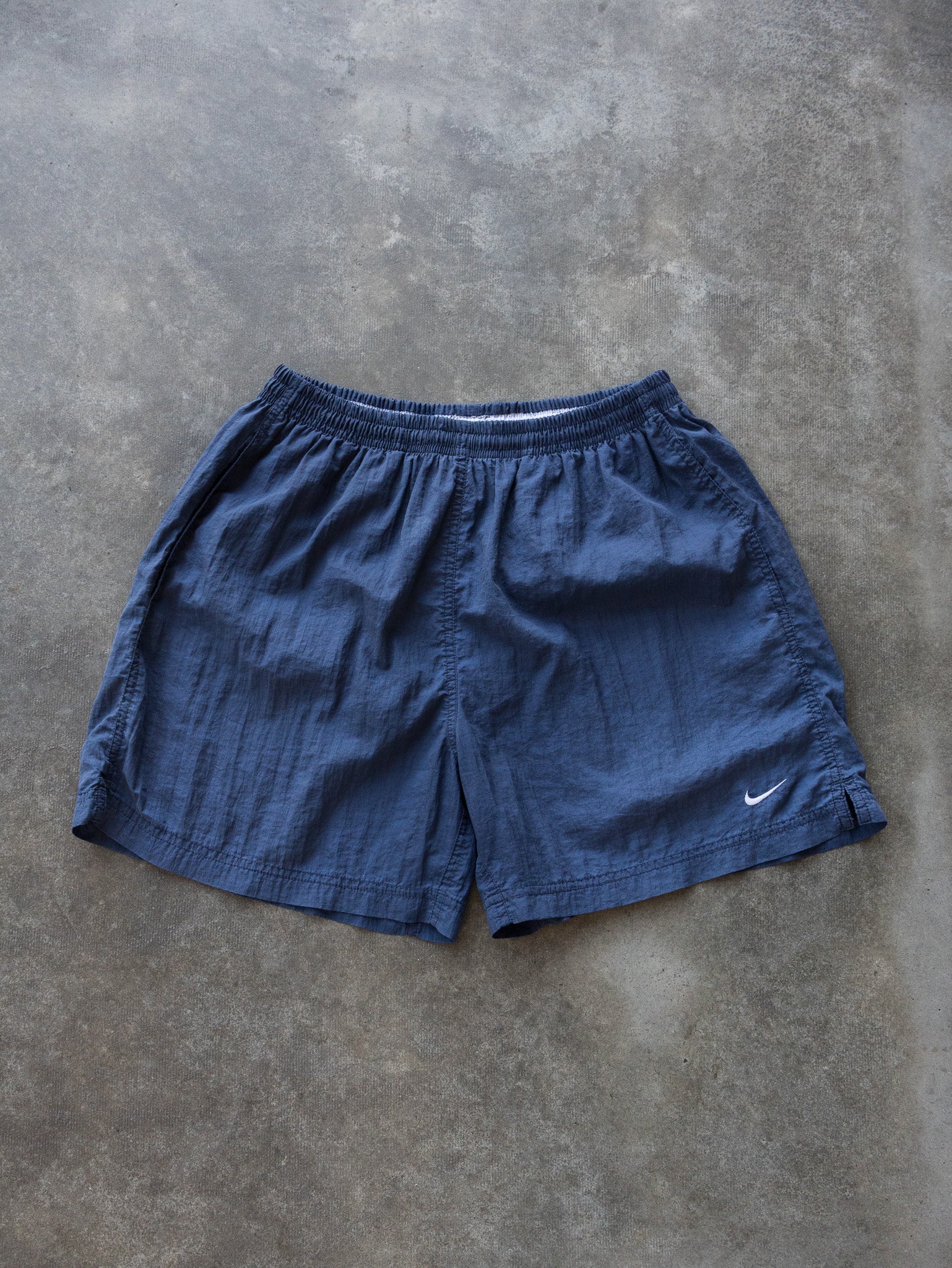 Vintage Navy Nike Sport Shorts (Women's M)