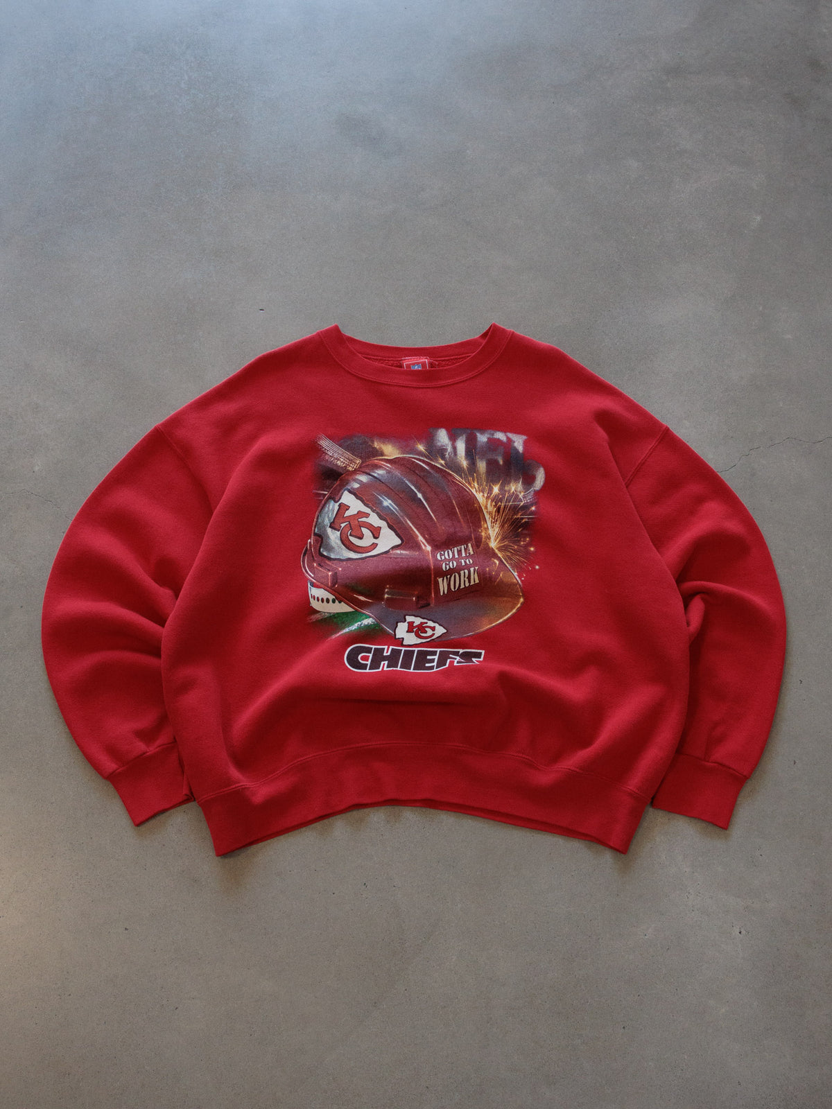 Vintage 00s Red Kansas City Chiefs Sweatshirt (XL)