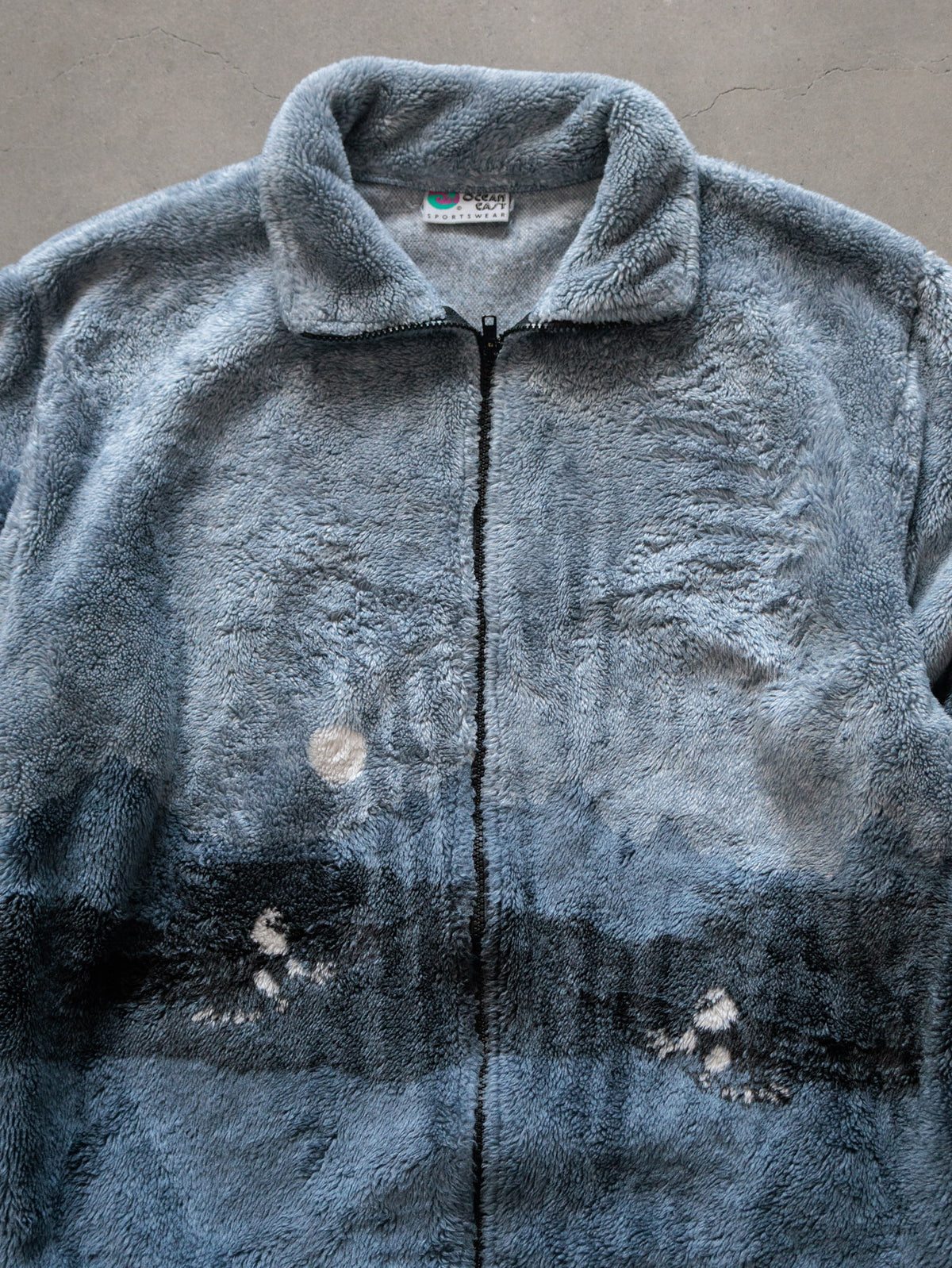 Vintage 90s Blue Bald Eagle Fleece Jacket (-)