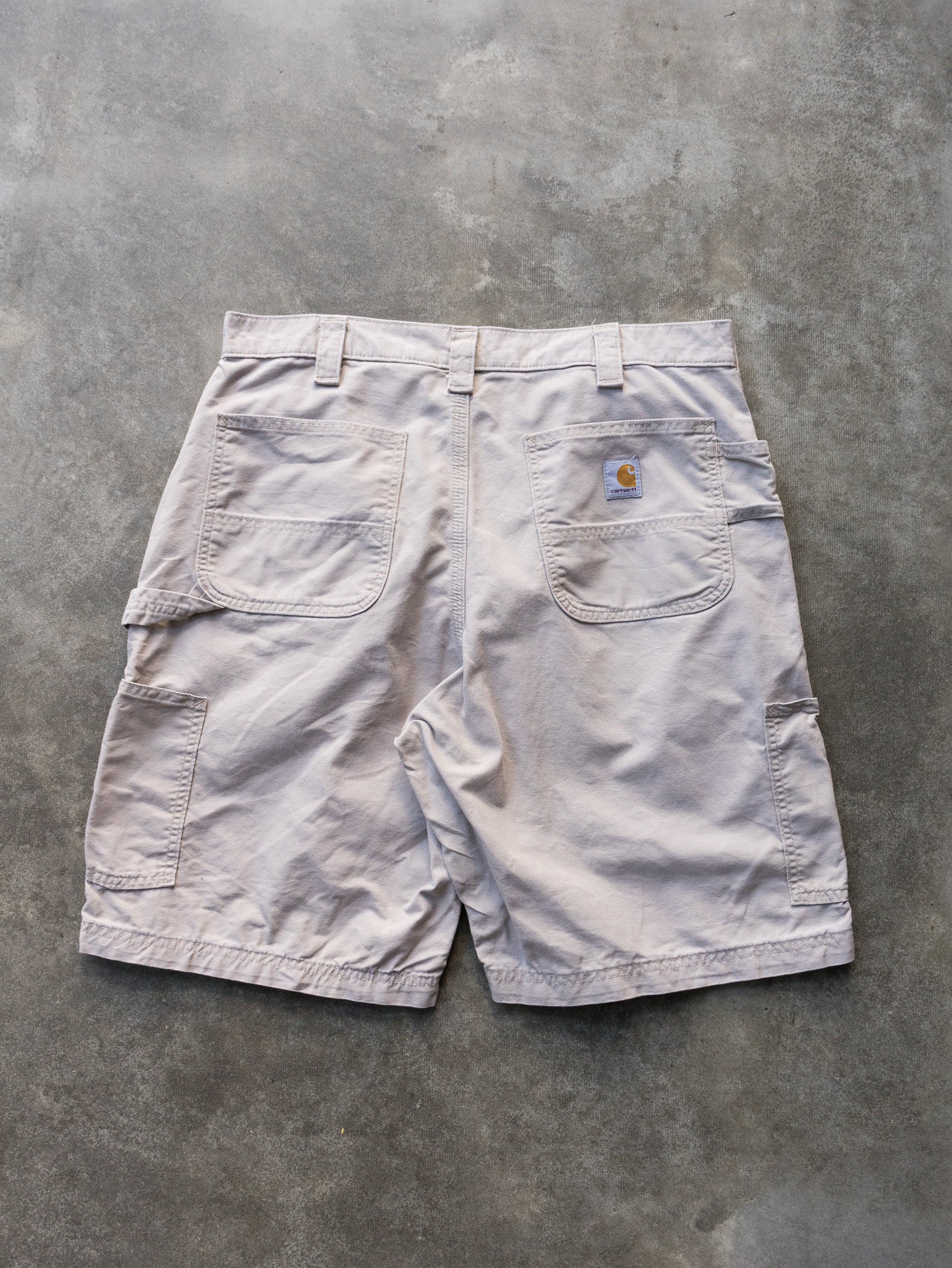 Vintage Beige Carhartt Carpenter Shorts (W36)
