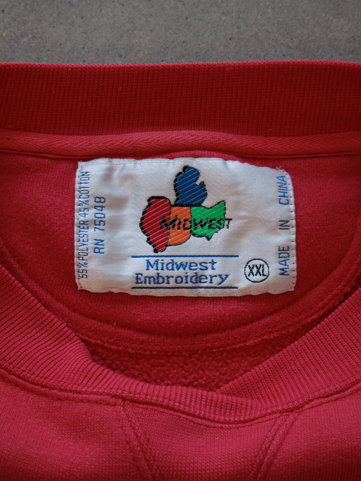 Vintage 00s Red Wisconsin Badgers Sweatshirt (2XL)