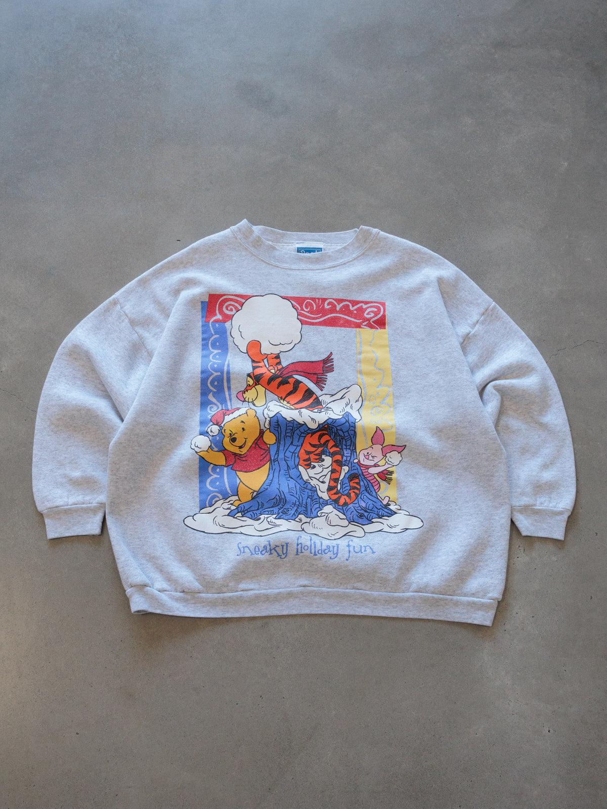 Vintage 90s Grey Disney Winnie the Pooh Sweatshirt (-)