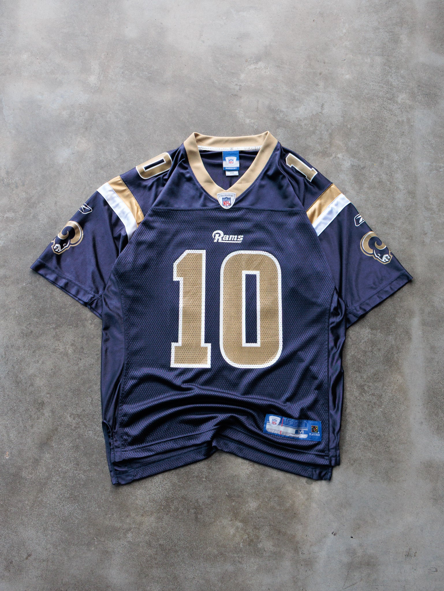 Vintage 00s Reebok St. Louis Rams Marc Bulger NFL Jersey (M)