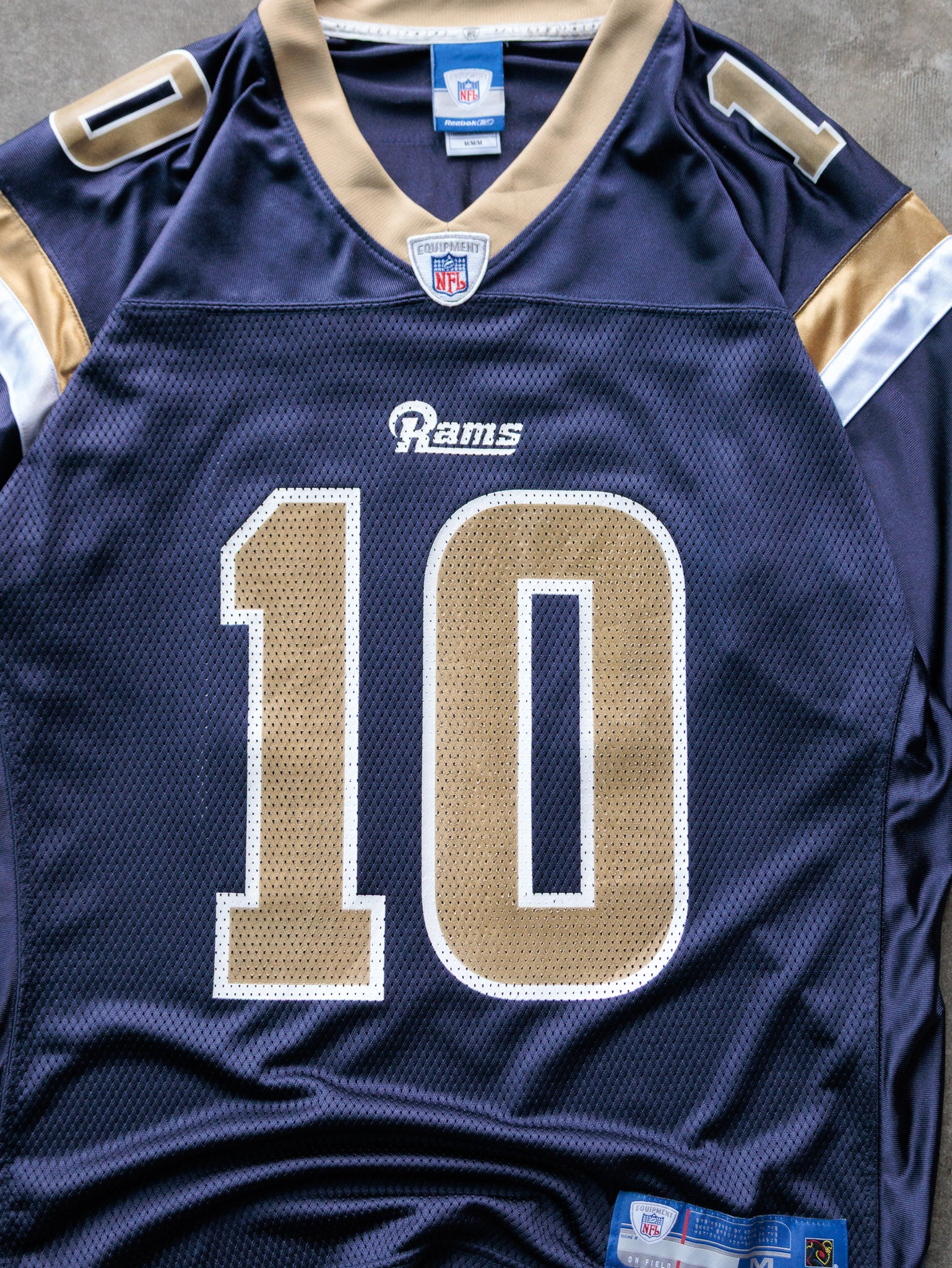Vintage 00s Reebok St. Louis Rams Marc Bulger NFL Jersey (M)