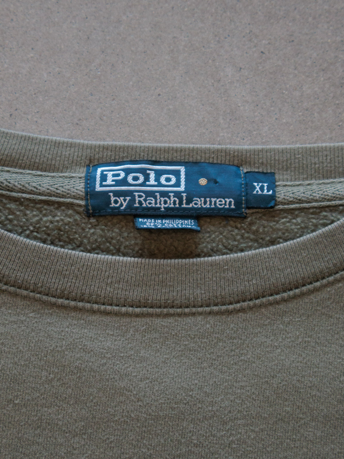 Vintage Green Polo Ralph Lauren Sweatshirt (XL)