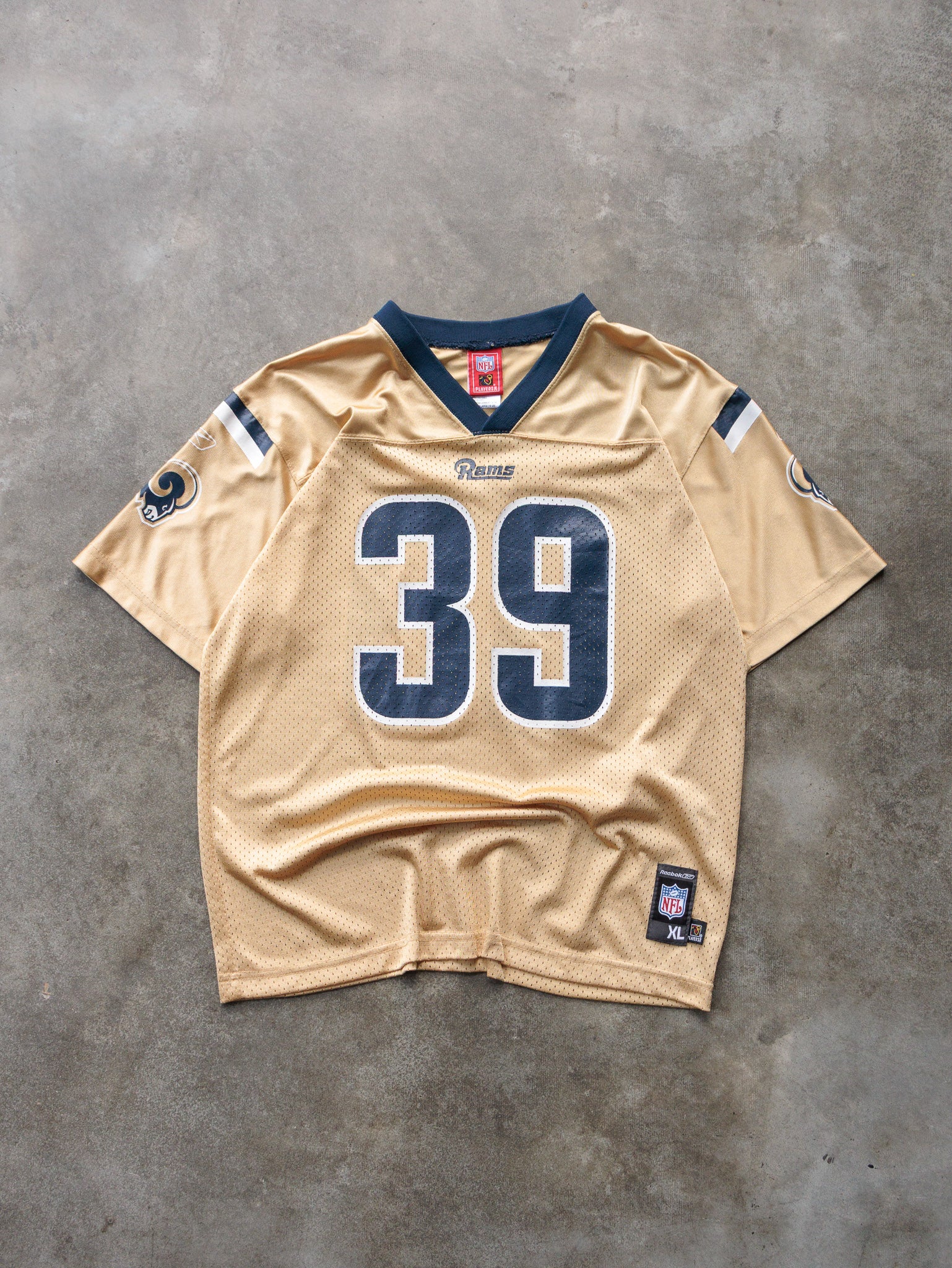 Vintage 00s Gold Reebok St. Louis Rams Steven Jackson NFL Jersey (18-20Y)