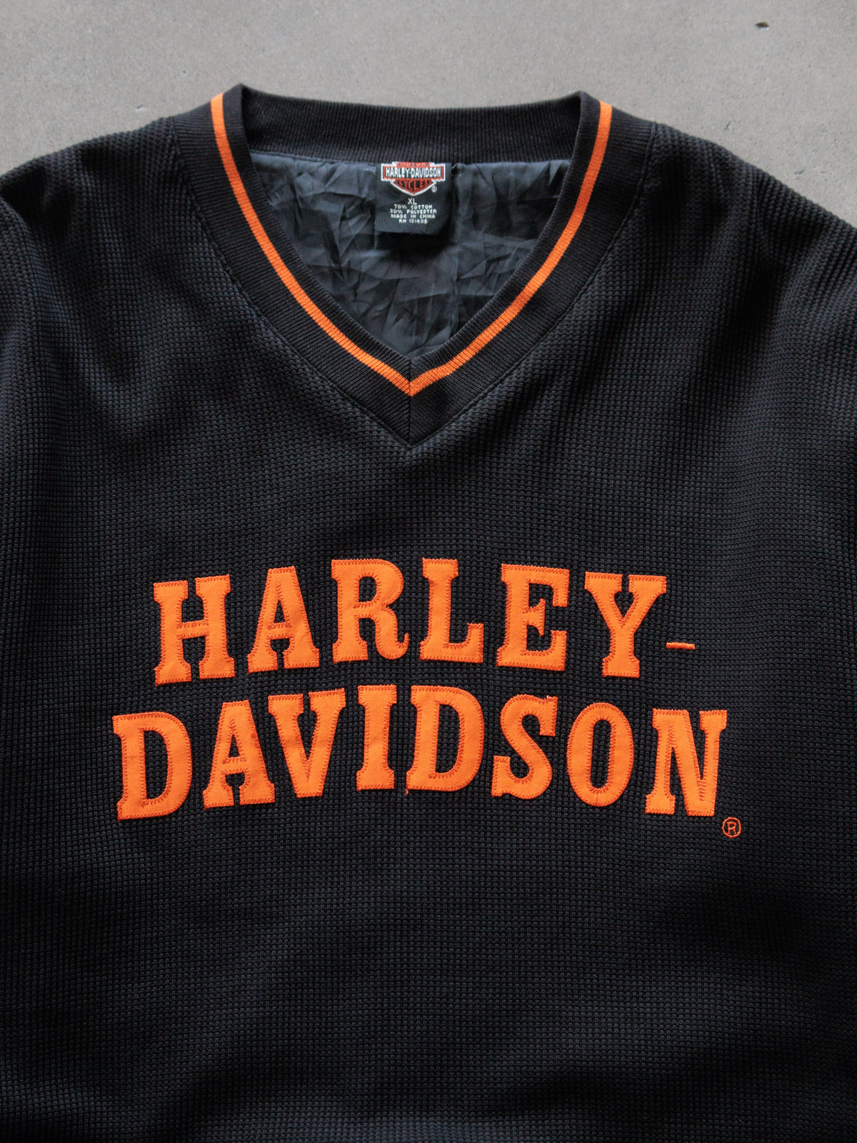 Vintage Black Harley-Davidson Longview Texas Knit Sweater (XL)