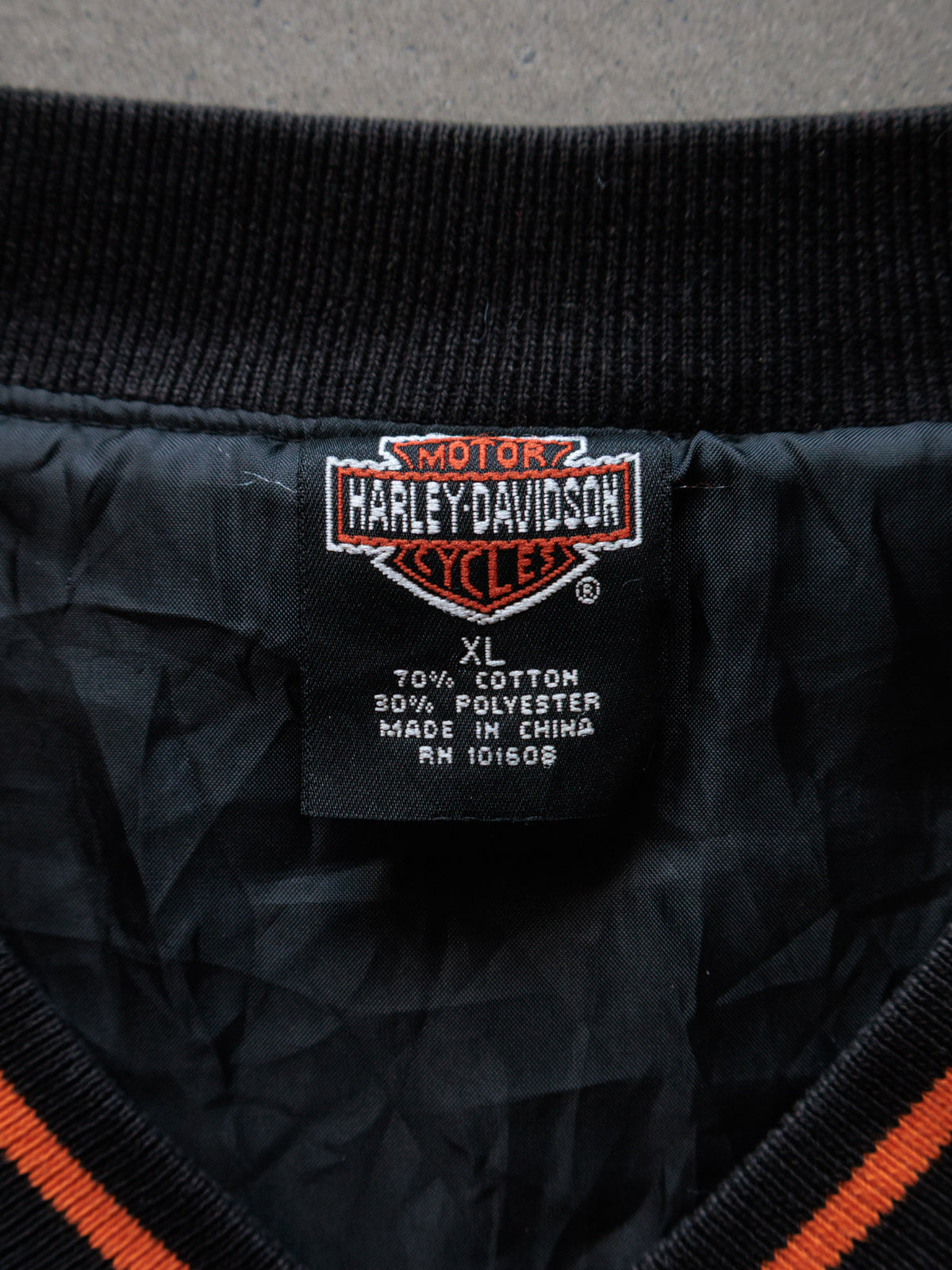 Vintage Black Harley-Davidson Longview Texas Knit Sweater (XL)