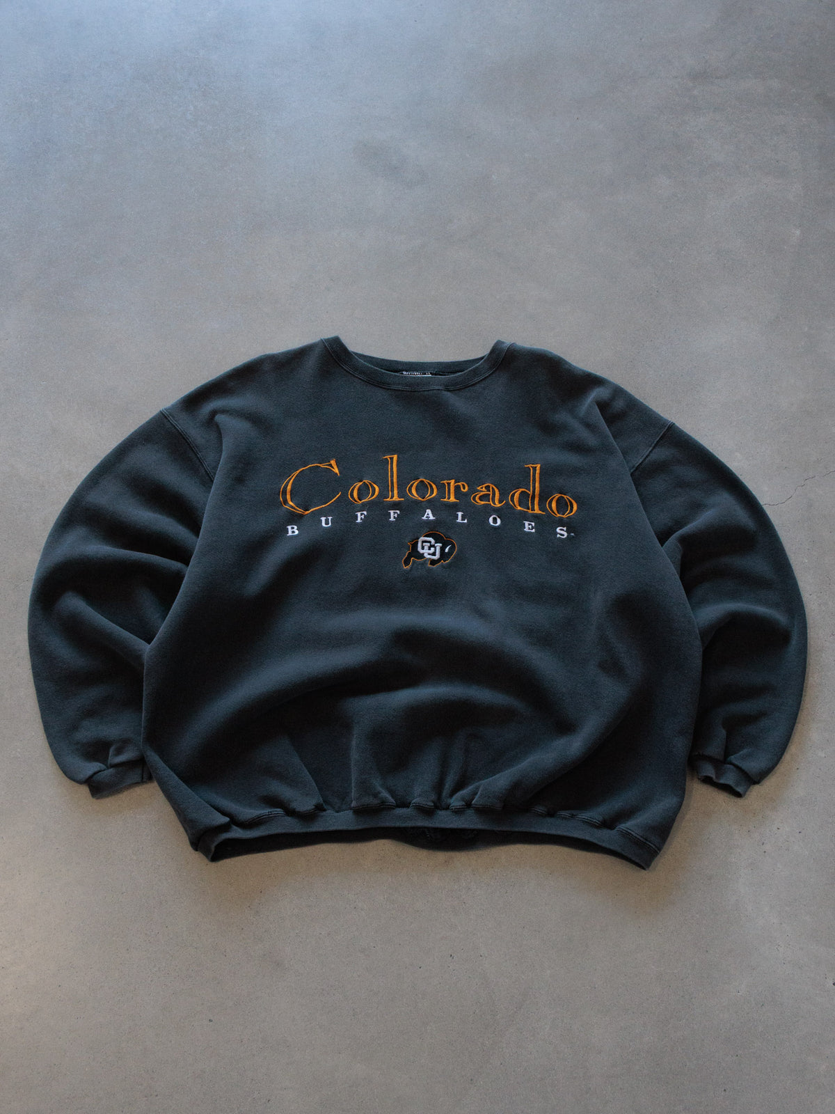 Vintage 90s Green Colorado Buffaloes Sweatshirt (XL)
