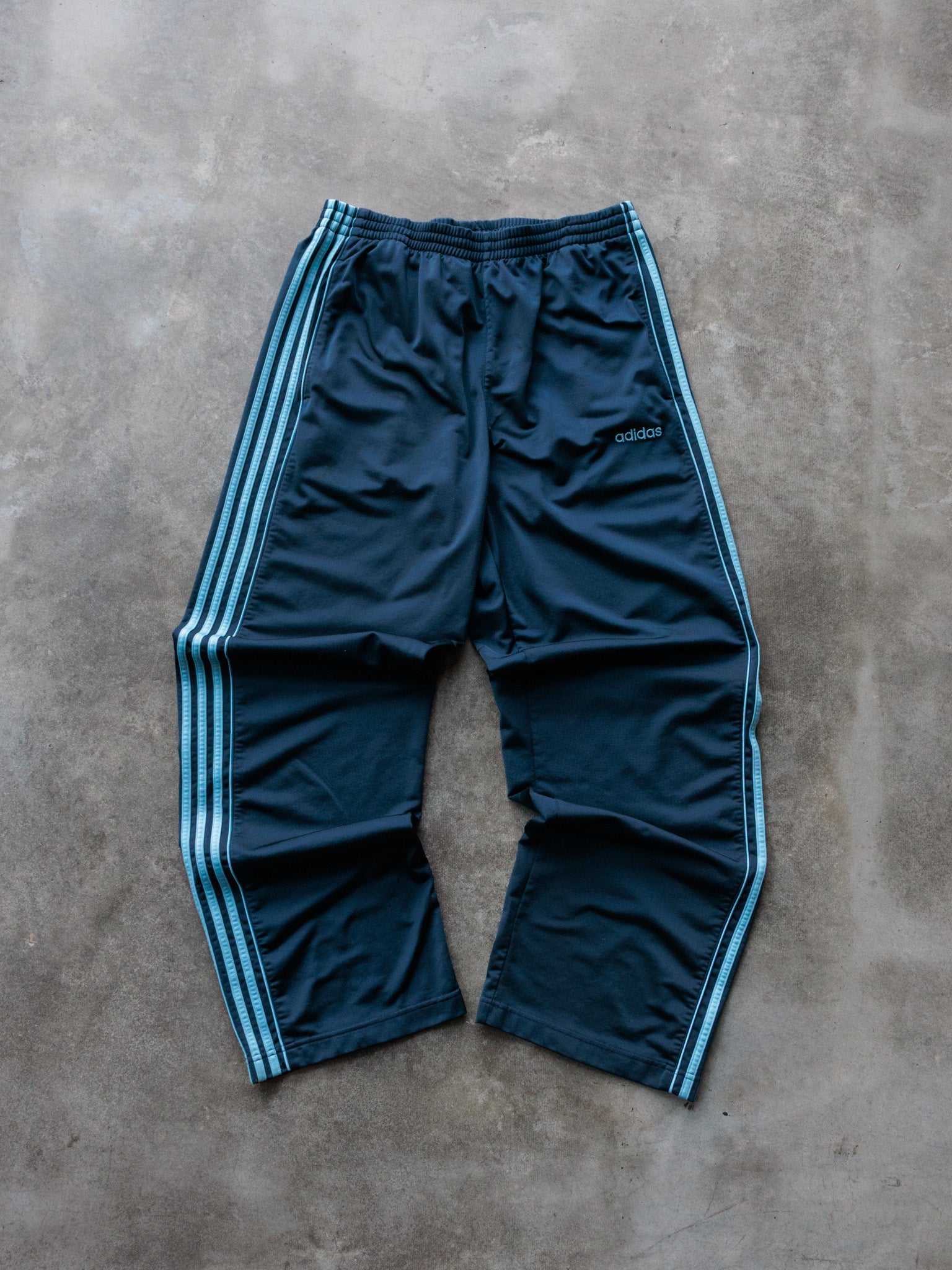 Vintage 00s Navy Adidas Track Pants (L)
