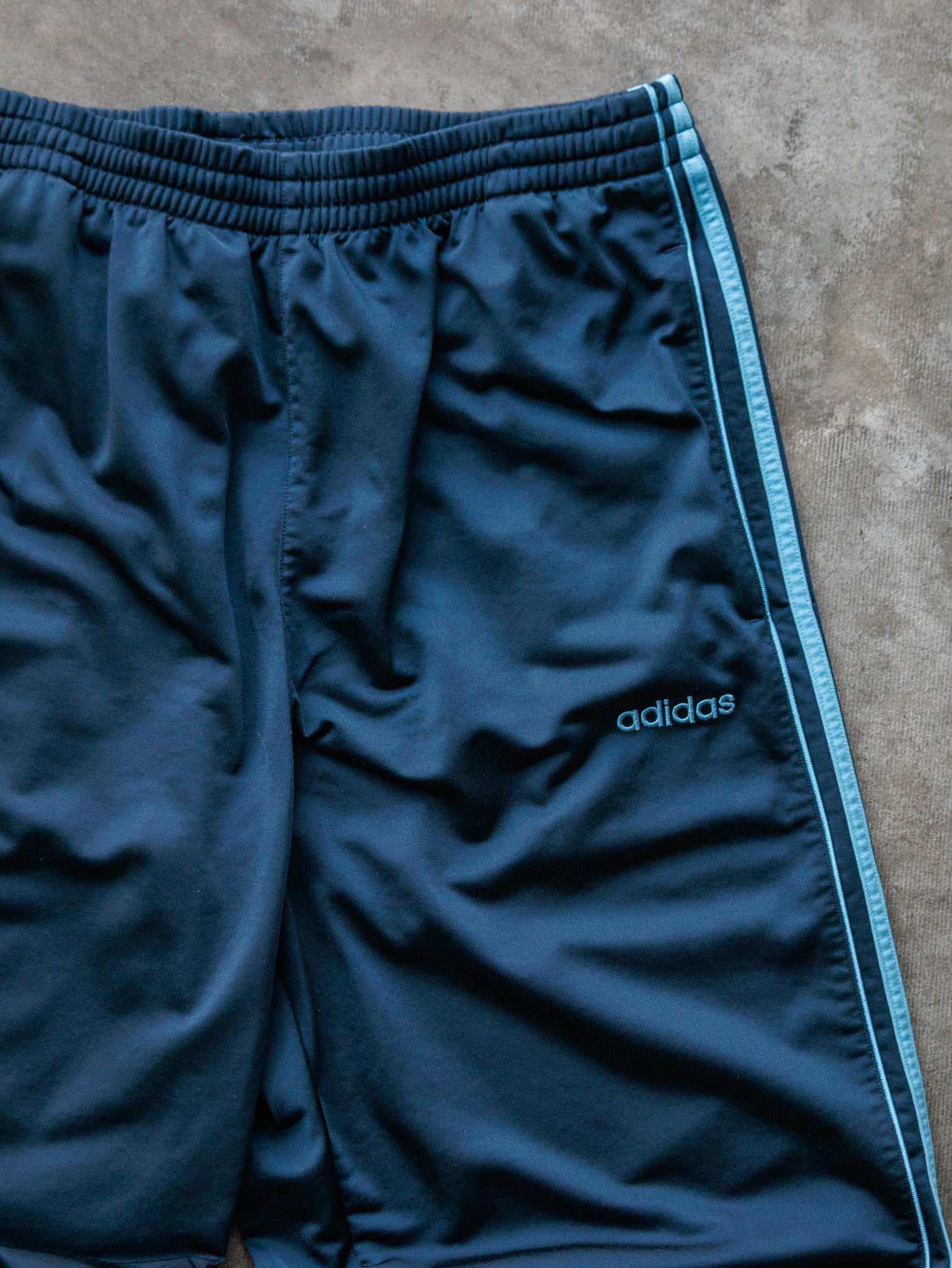 Vintage 00s Navy Adidas Track Pants (L)