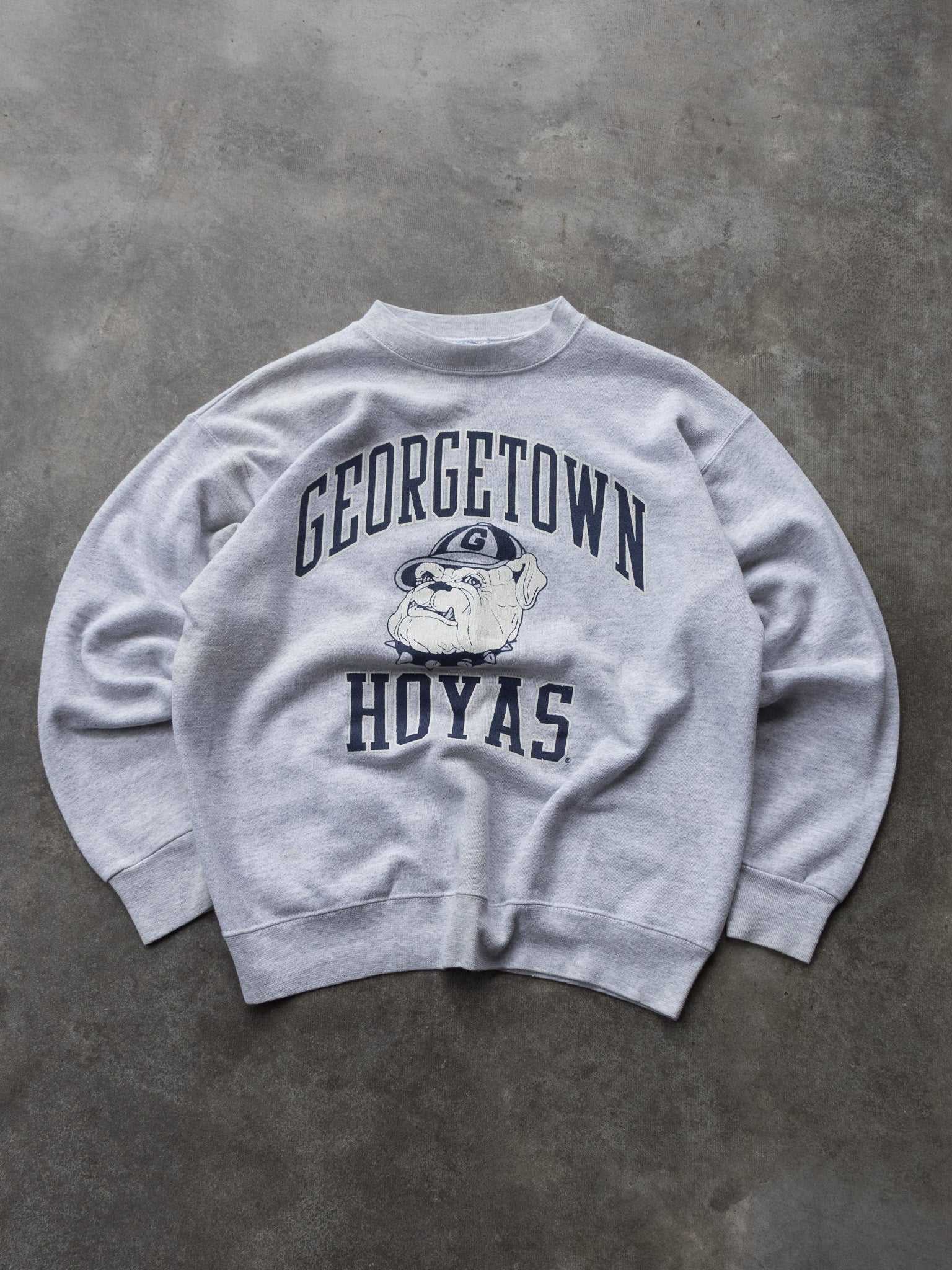 Vintage 90s Grey Georgetown Hoyas Sweatshirt (L)