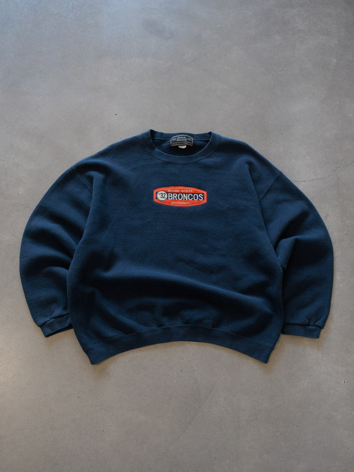 Vintage 90s Navy Boise State Broncos Sweatshirt (XL)