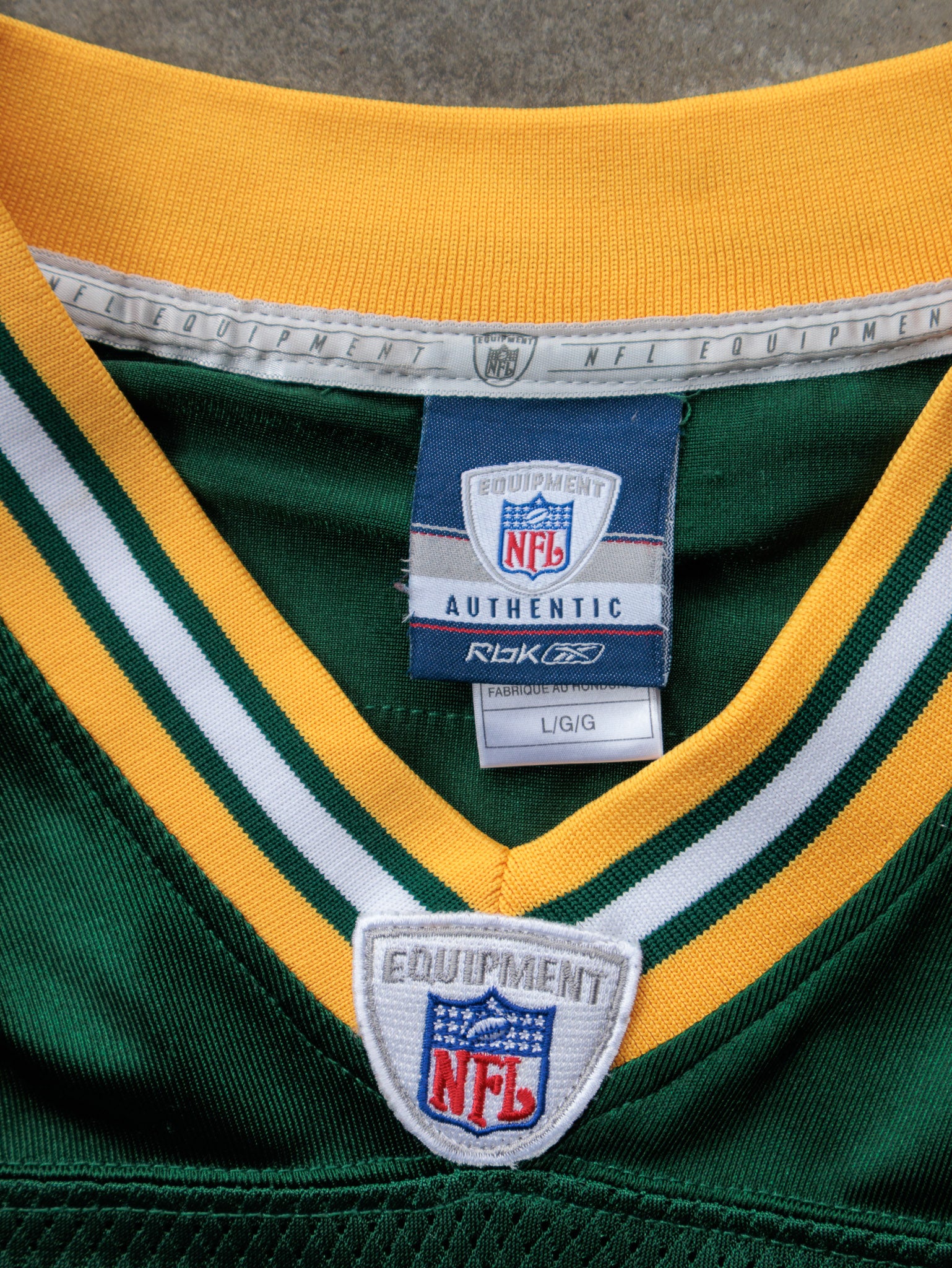 Vintage 00s Reebok Green Bay Packers Nick Barnett NFL Jersey (L)
