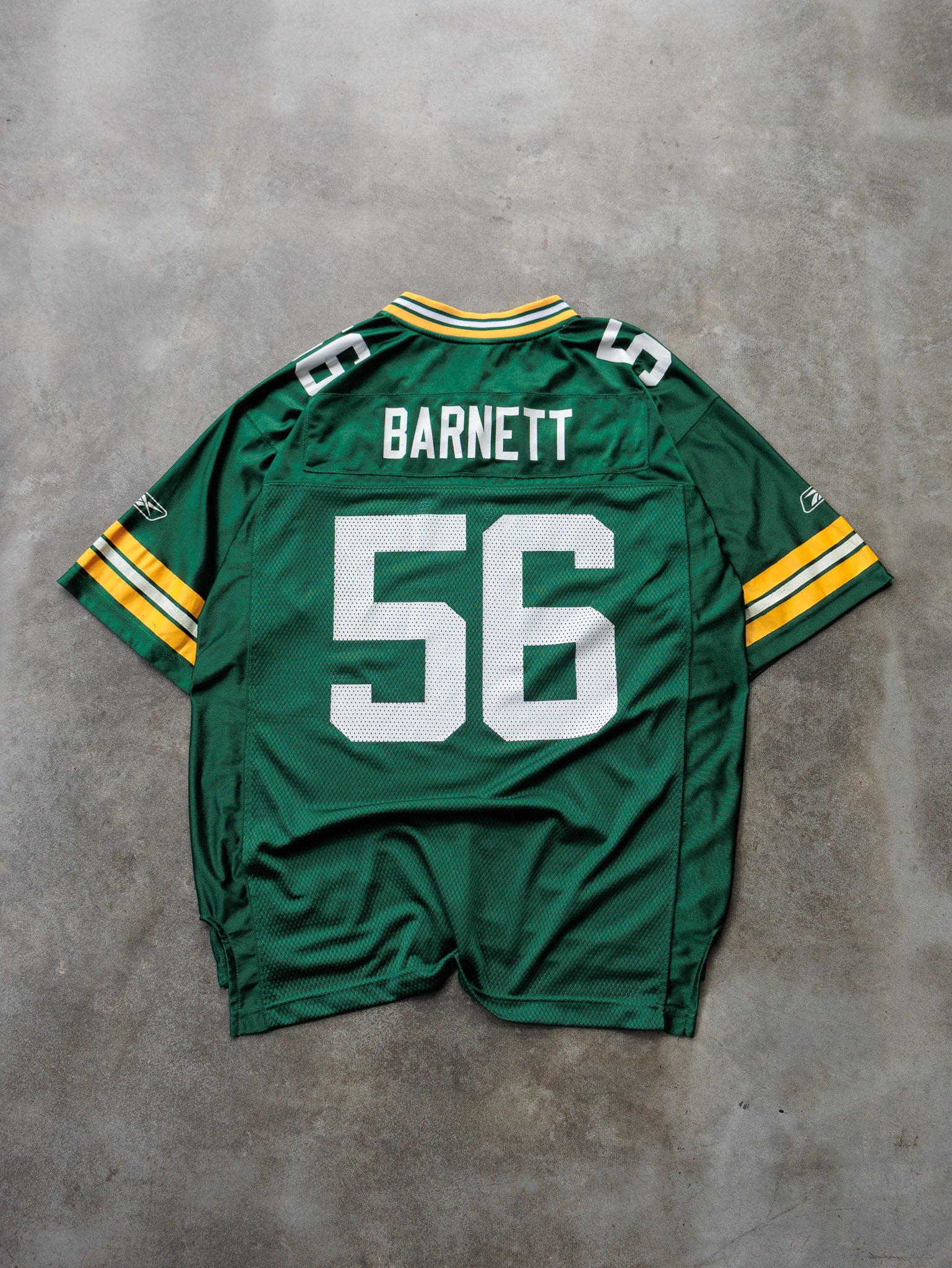 Vintage 00s Reebok Green Bay Packers Nick Barnett NFL Jersey (L)