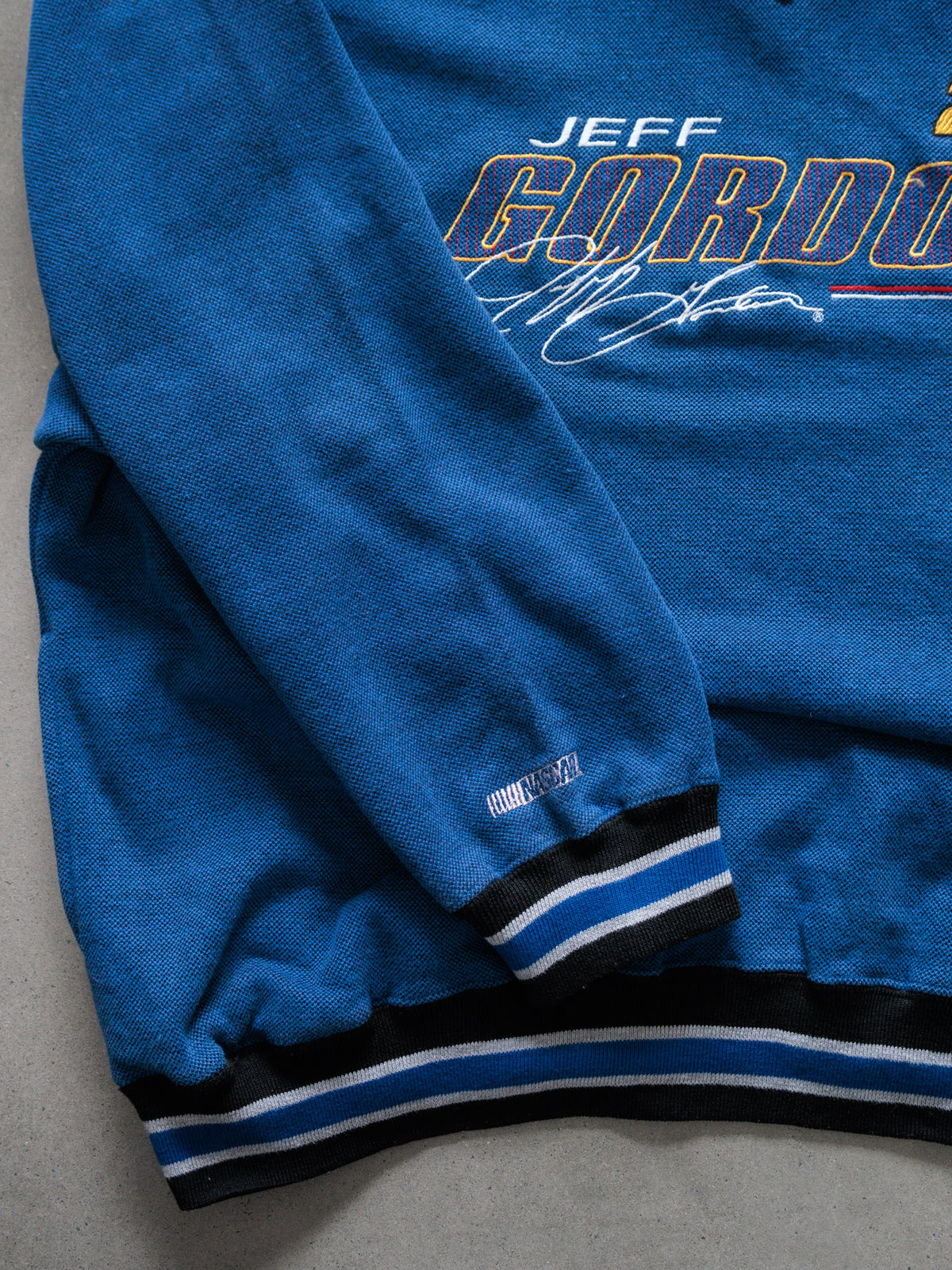 Vintage 00s Blue NASCAR Jeff Gordon Knit Quarter Zip (2XL)