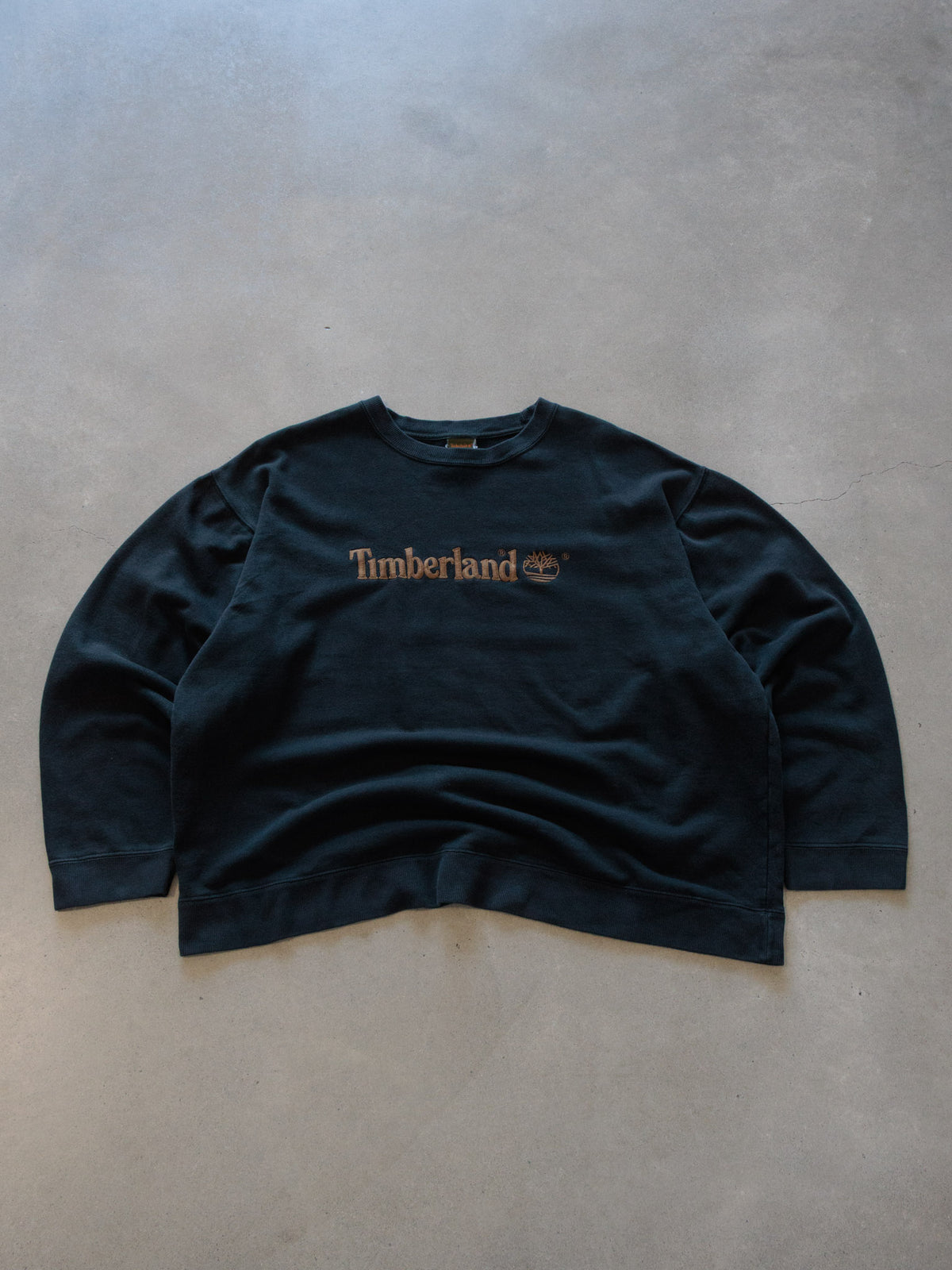 Vintage Green Timberland Sweatshirt (XL)