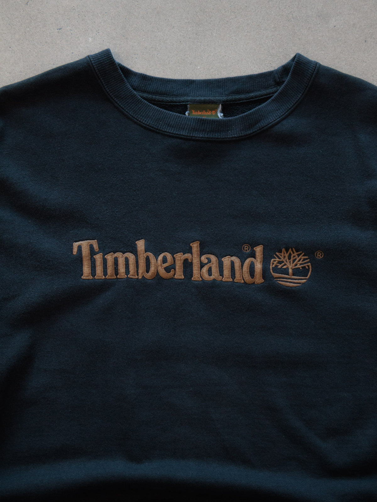 Vintage Green Timberland Sweatshirt (XL)