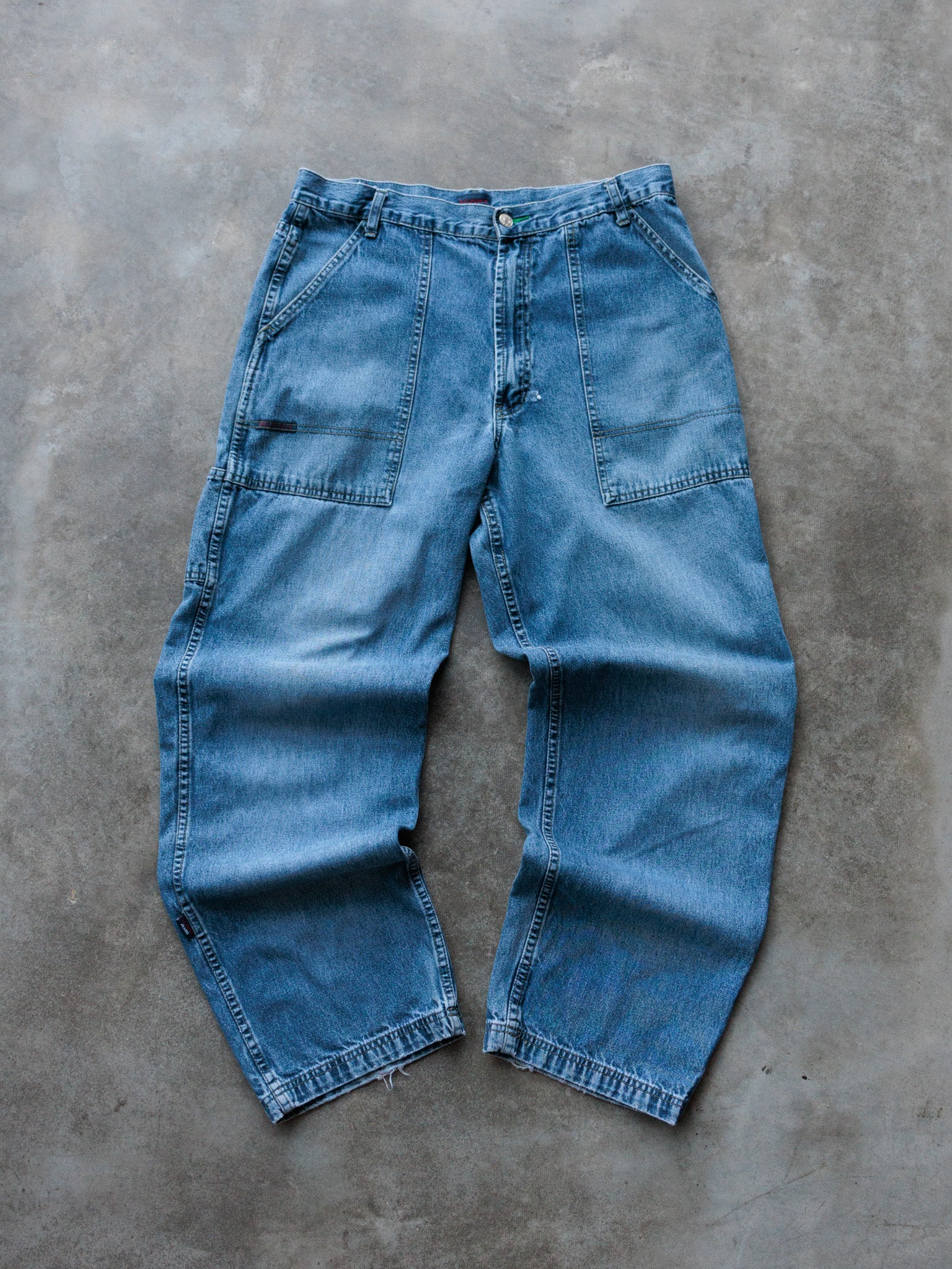 Vintage 90s Blue Tommy Jeans Carpenter Pants (W36)