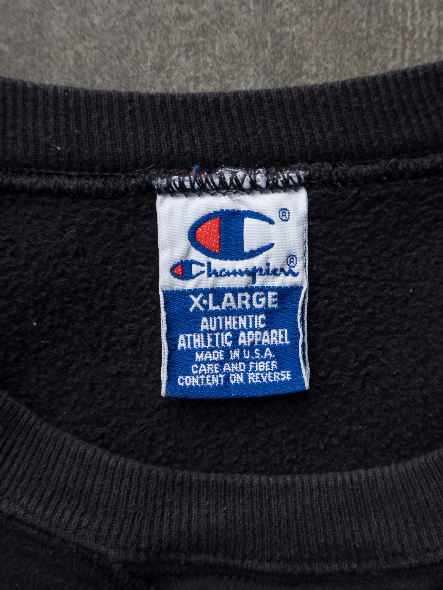 Vintage 90s Black Champion Pittsburgh Steelers Sweatshirt (XL)