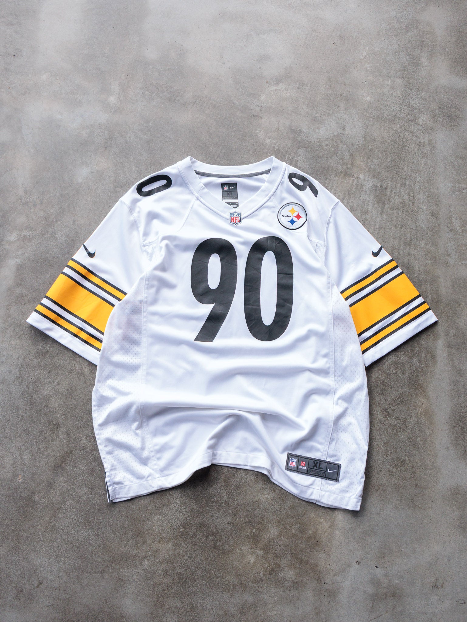 White Nike Pittsburgh Steelers T.J. Watt NFL Jersey (XL)