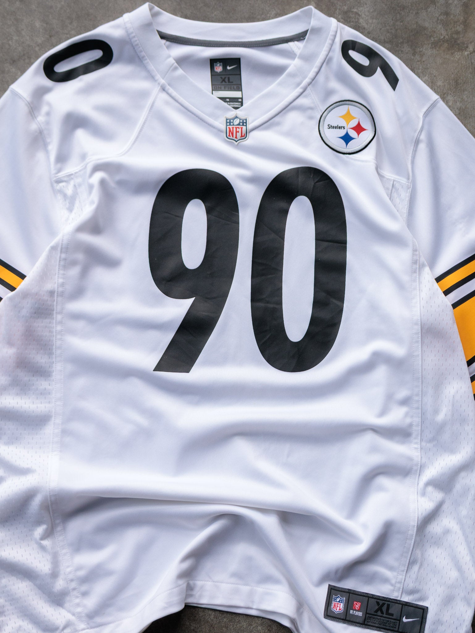White Nike Pittsburgh Steelers T.J. Watt NFL Jersey (XL)