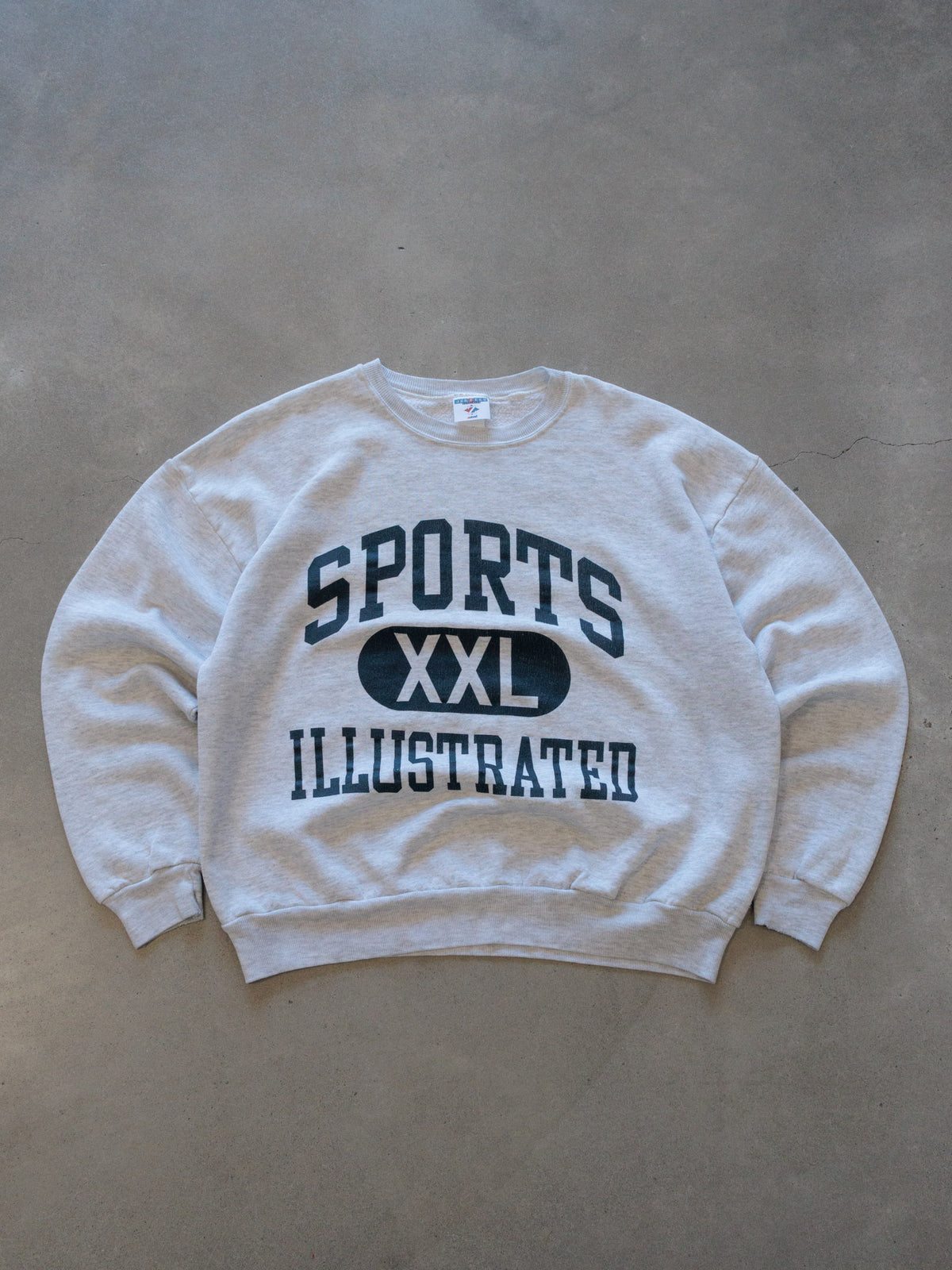 Vintage 90s Grey Sports Illustrated Slogan Sweatshirt (2XL)
