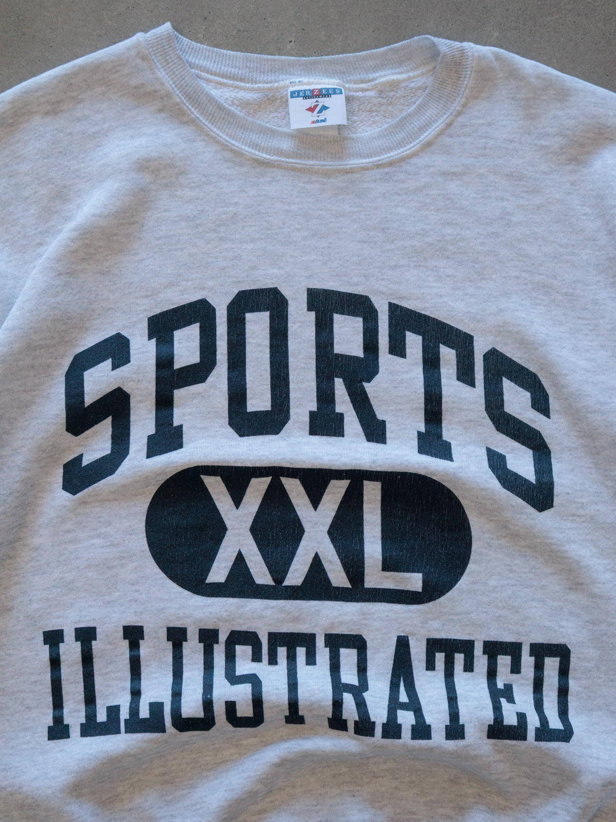 Vintage 90s Grey Sports Illustrated Slogan Sweatshirt (2XL)