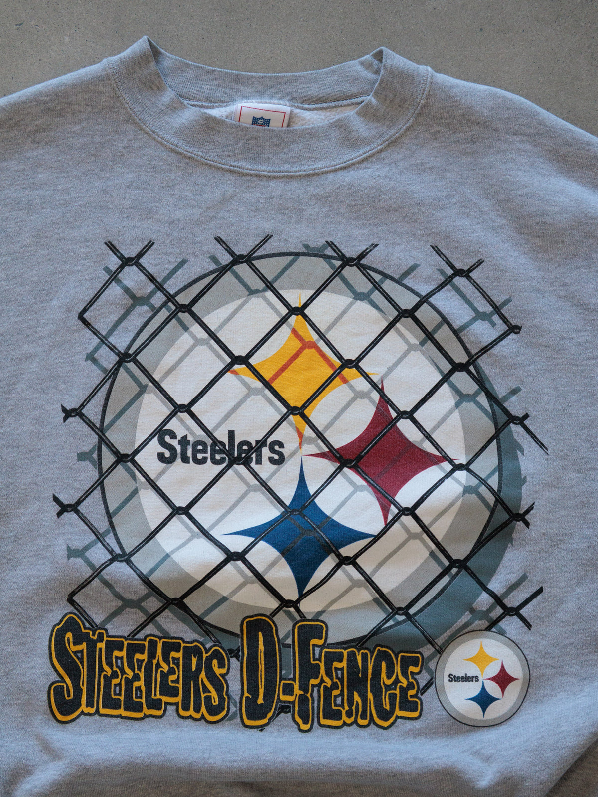 Vintage Grey Steelers D-Fence Sweatshirt (-)