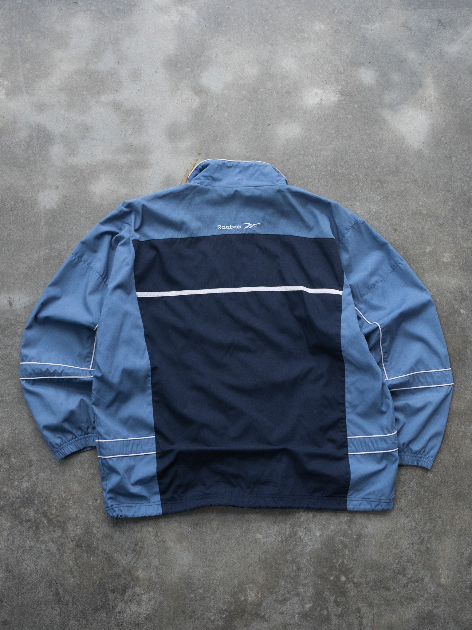 Vintage Blue Reebok Panelled Windbreaker (L)
